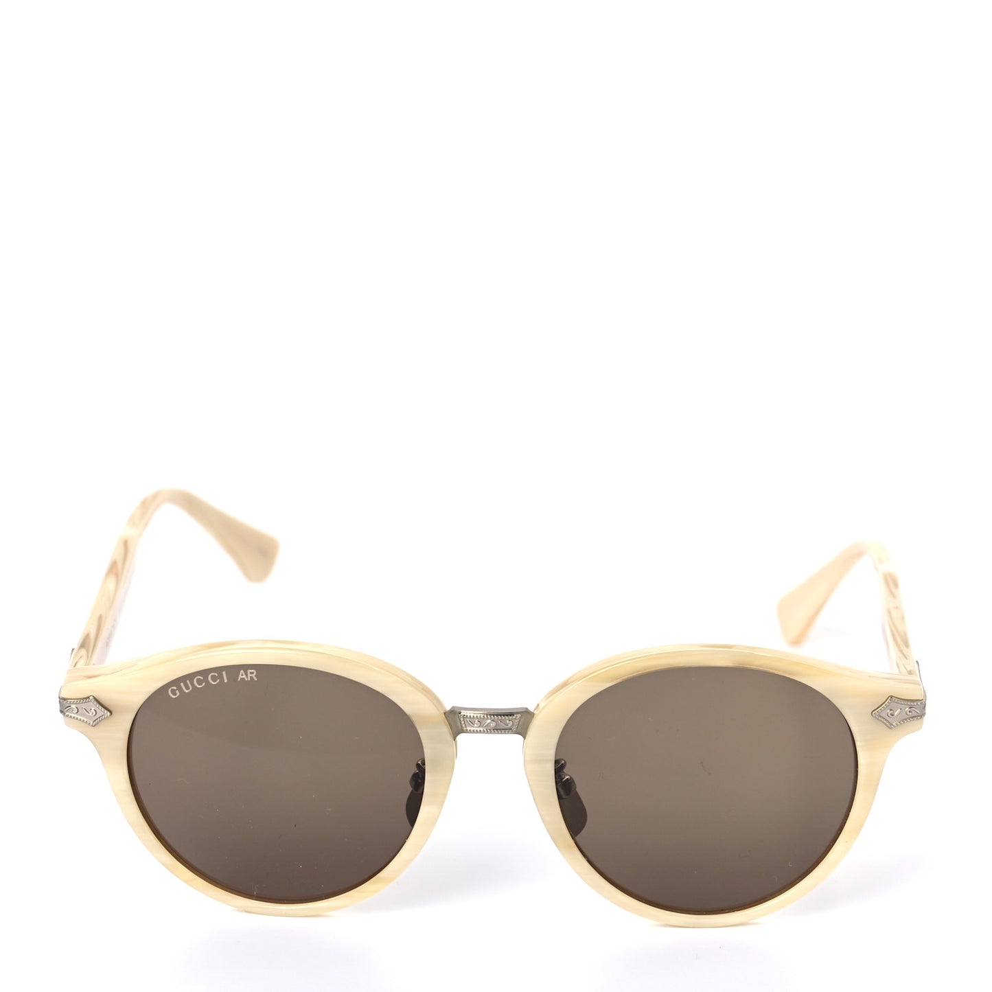 Round Sunglasses GG0066S White