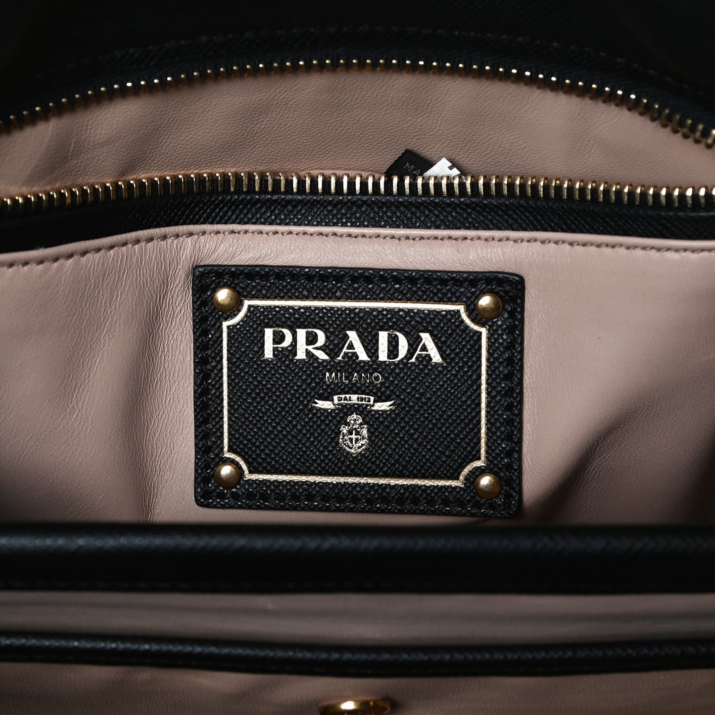 Saffiano Lux Frame Satchel Black