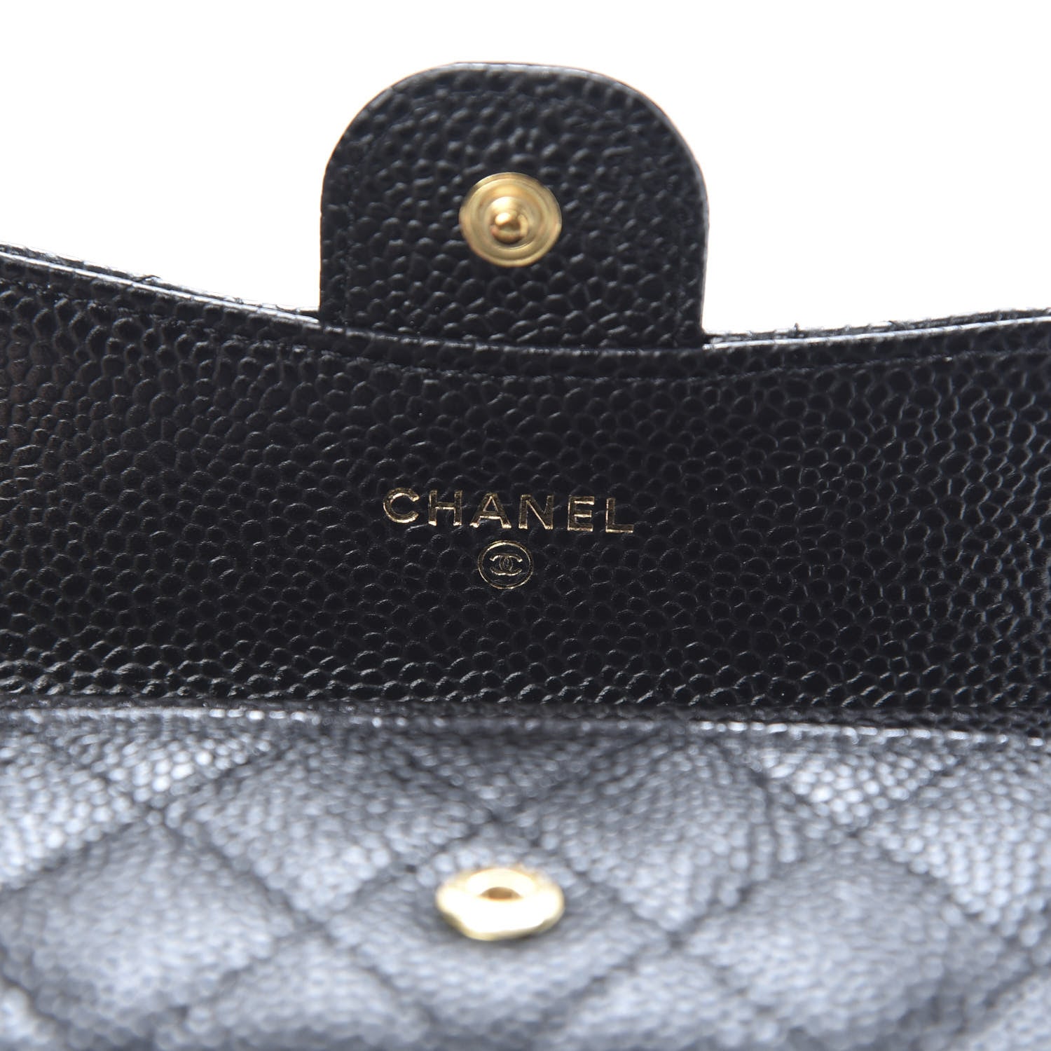 Chanel Caviar Quilted Flap Card Holder Black 6 of 9