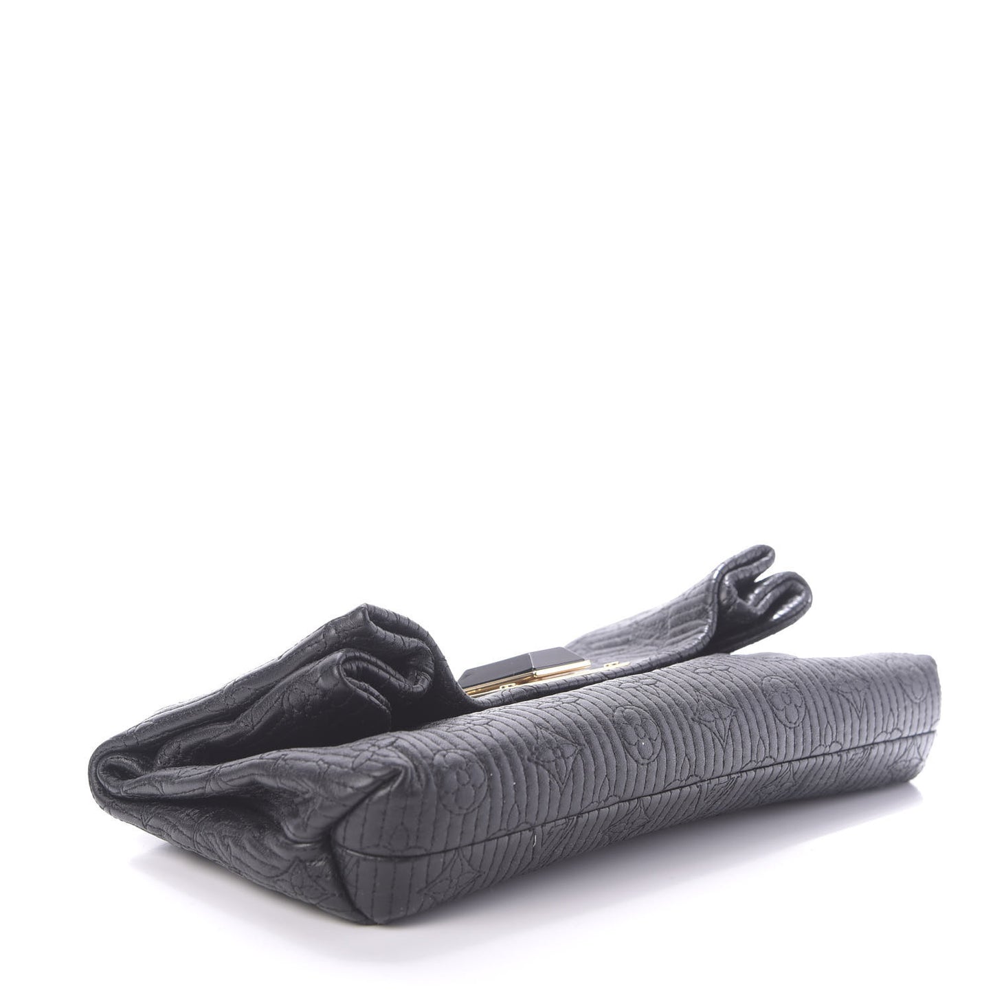 Calfskin Quilted Monogram Altair Clutch Black