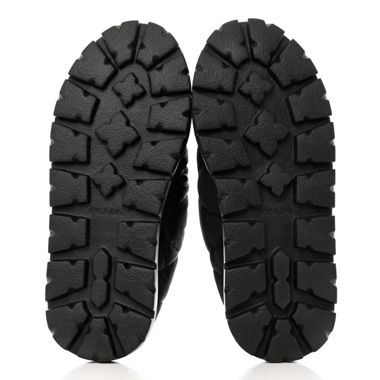 Re-Nylon Piuma Triangle Logo Padded Drawcord Rush 20mm Slippers 39.5 Black