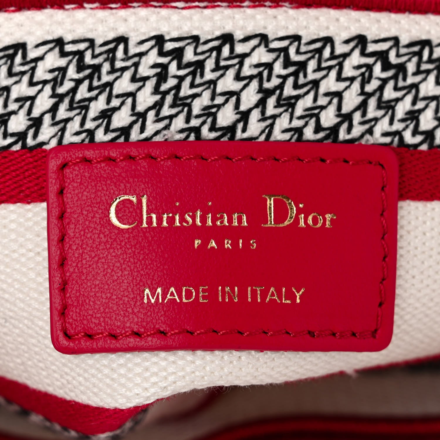 Christian Dior Canvas Embroidered Medium Dioramour D-Royaume Lady D-Lite Red Multicolor 6 of 10