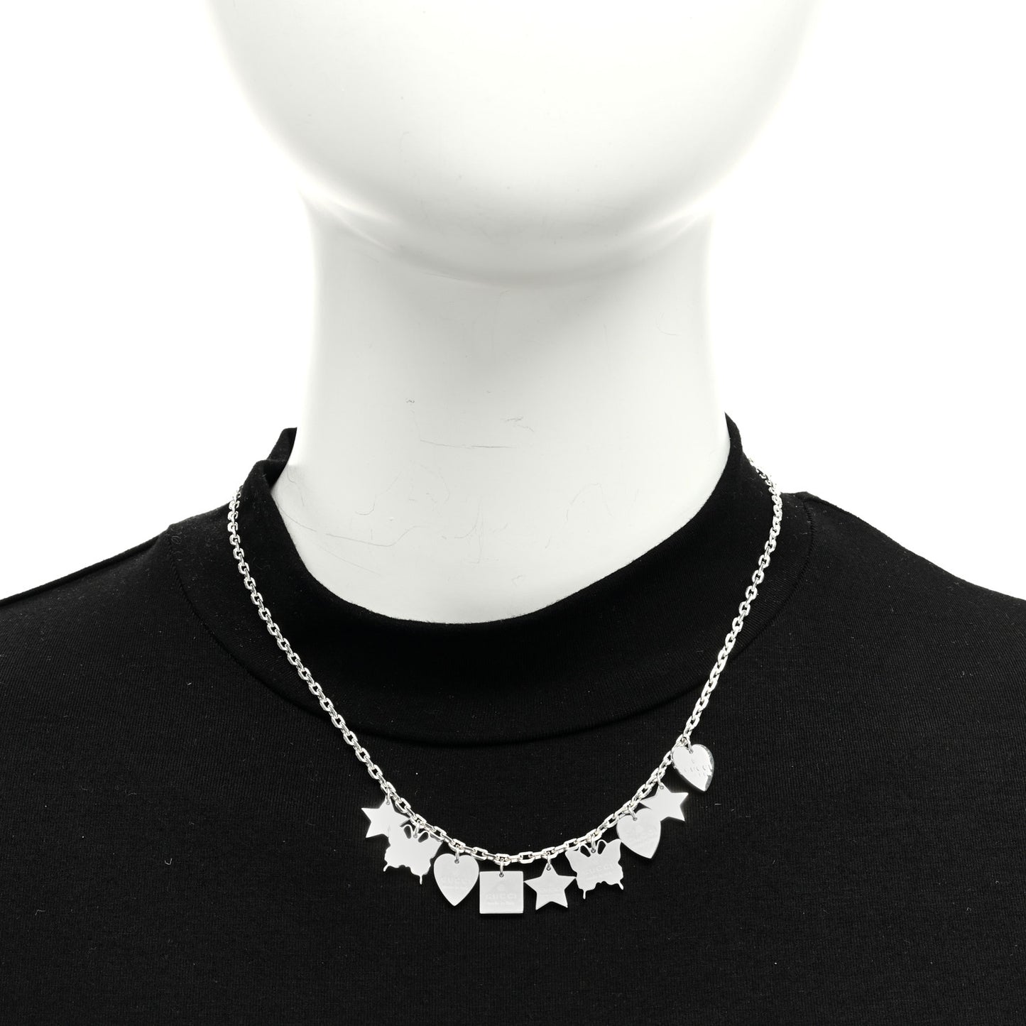 Sterling Silver Trademark Charm Necklace