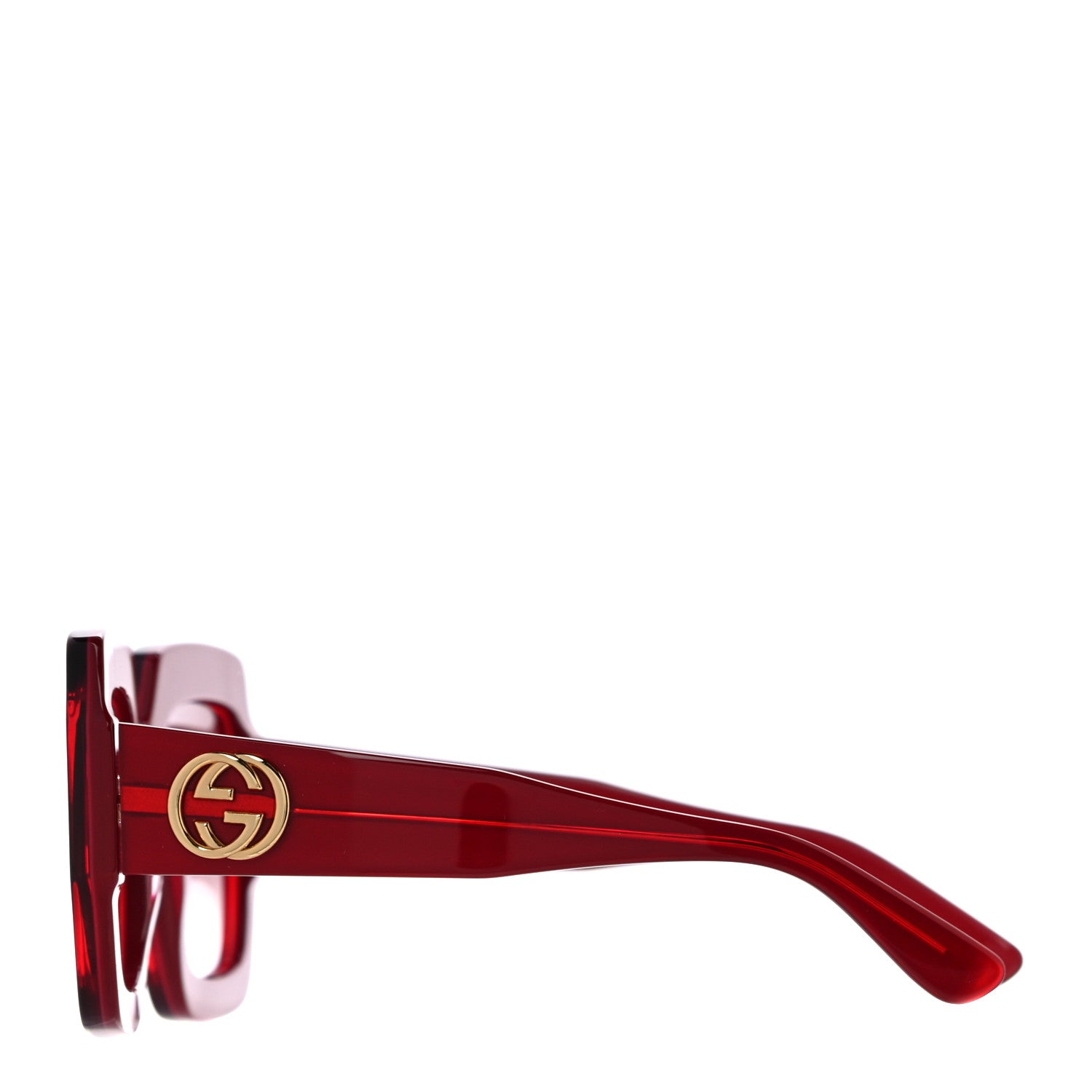 Gucci Square Web Frame GG0178S Sunglasses Red 2 of 7