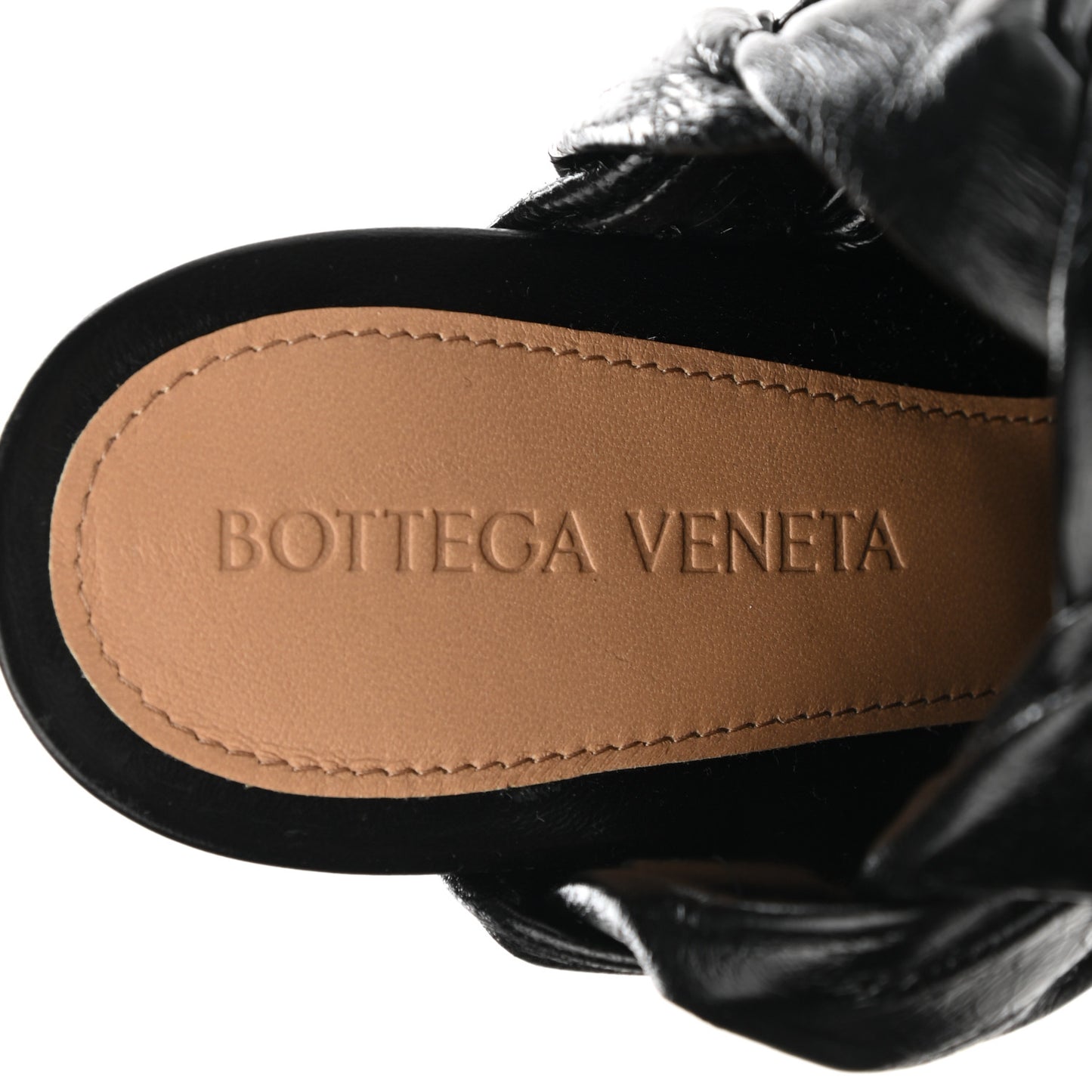 Nappa Intrecciato The Bold Mules 35 Black