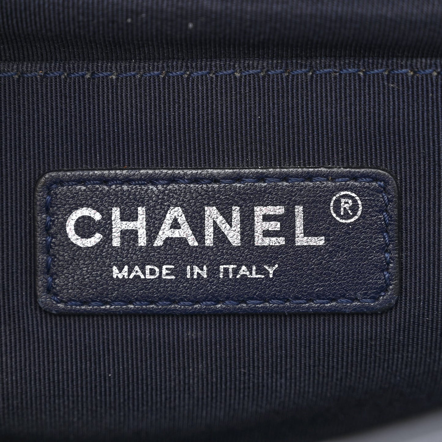 Lambskin Quilted Medium Boy Flap Navy