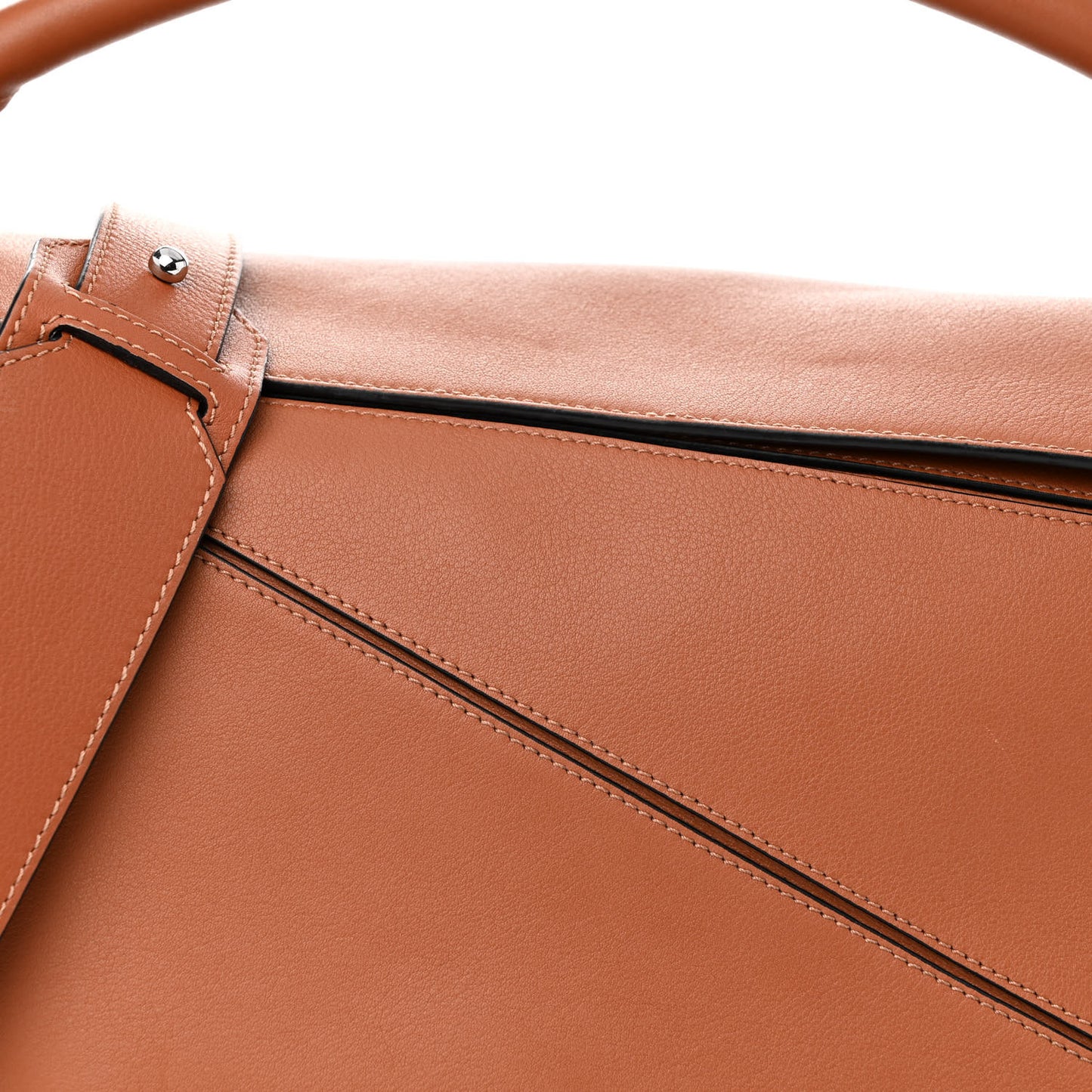 Calfskin Large Puzzle Bag Tan