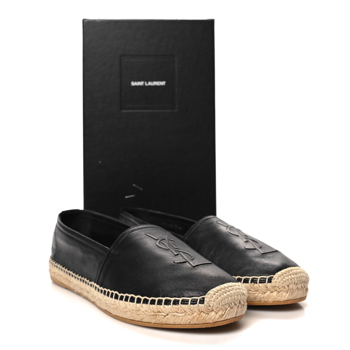 Lambskin Monogram Espadrilles 40.5 Black