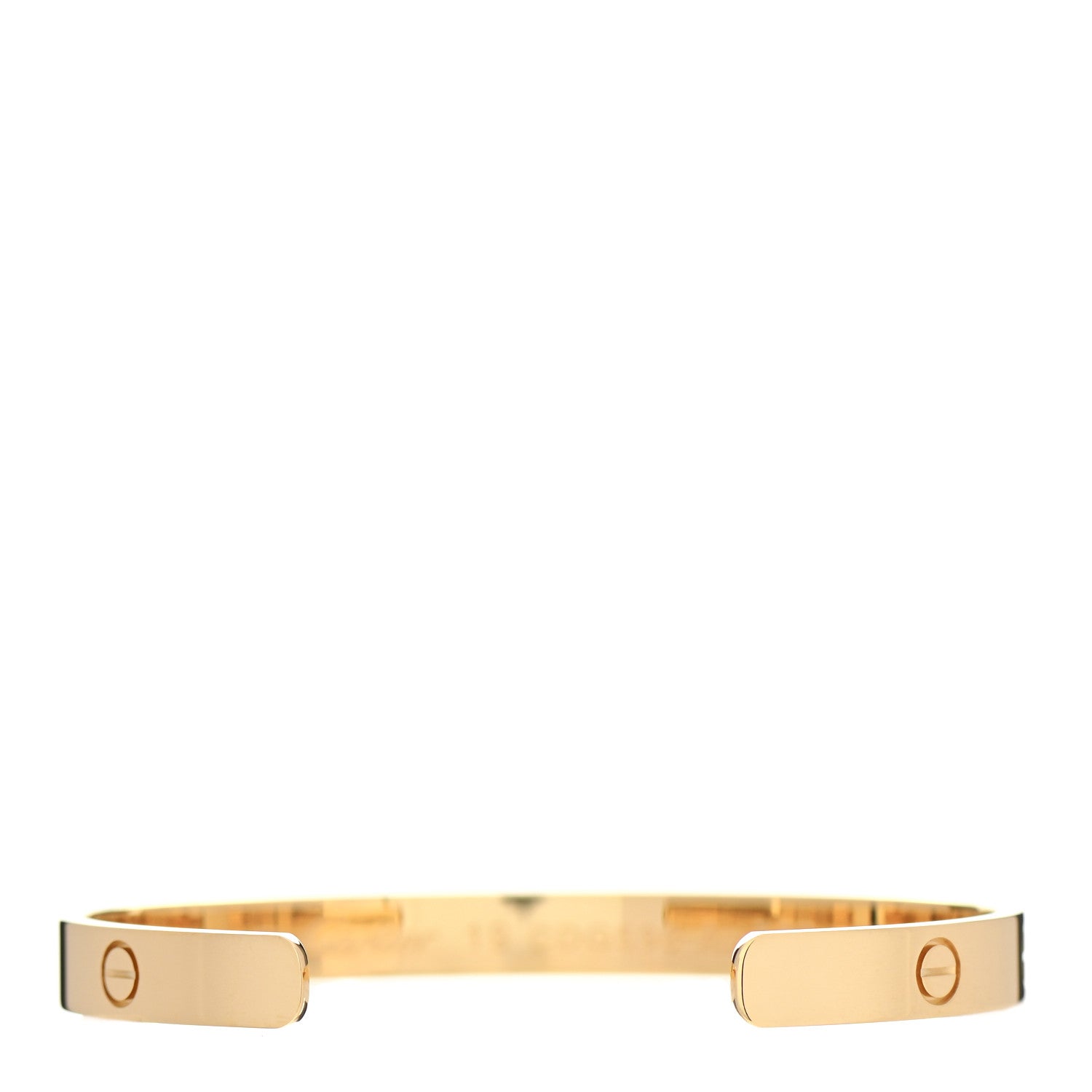 Cartier 18K Yellow Gold LOVE Cuff Bracelet 19 3 of 5