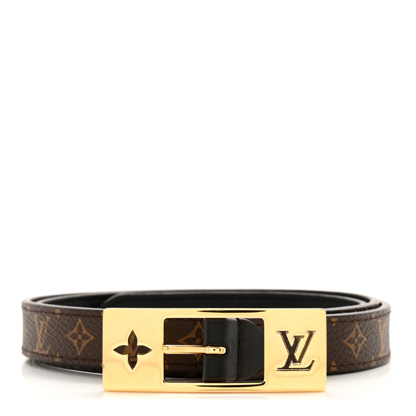Monogram 18MM LV Duo Reversible Belt Black 80 32 Black