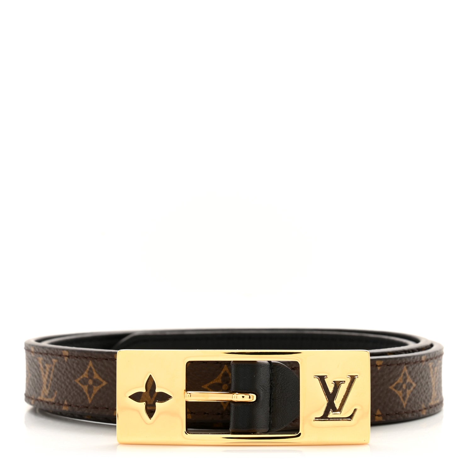 Louis Vuitton Monogram 18MM LV Duo Reversible Belt Black 80 32 Black 1 of 7