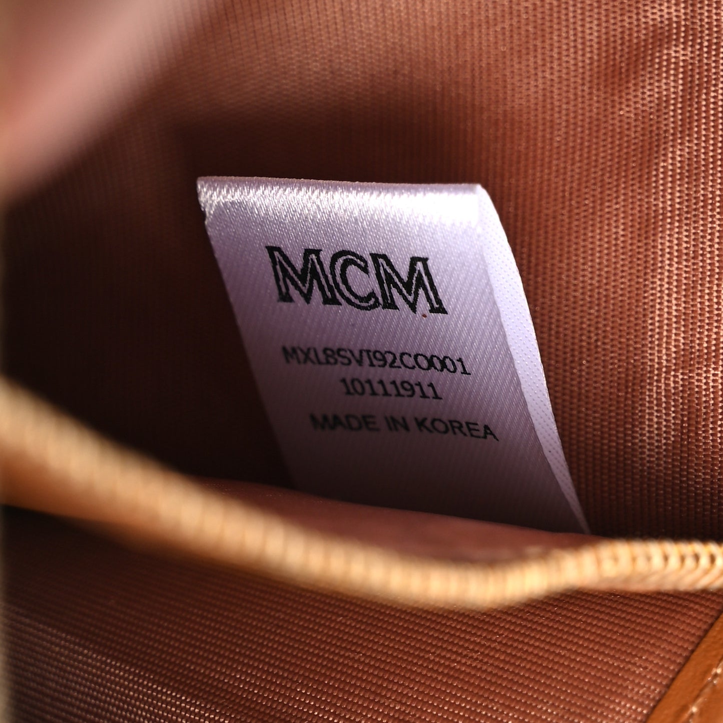 Visetos Large Zip Around Wallet Cognac