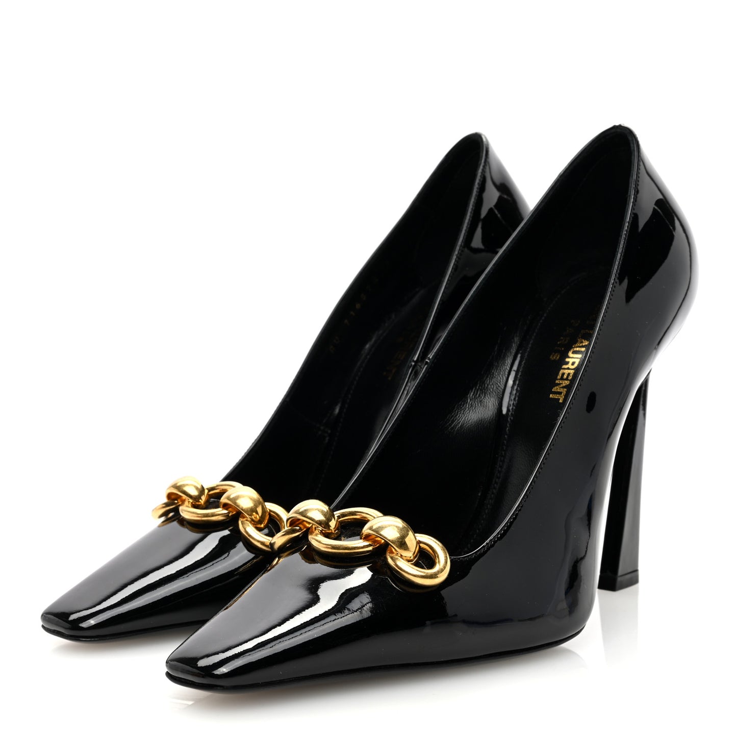 Patent Calfskin Silvana 110mm Pumps 38 Black