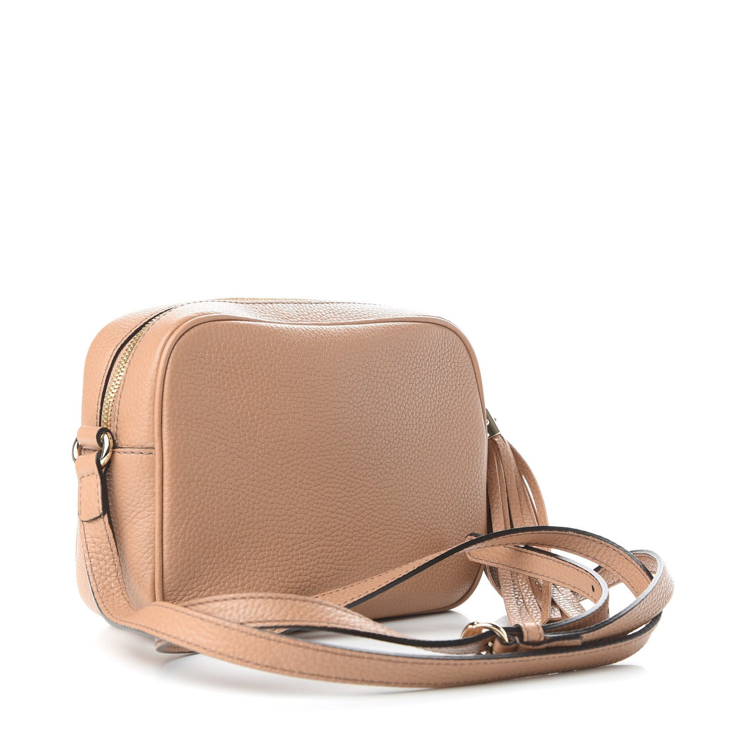 Pebbled Calfskin Small Soho Disco Bag Camelia