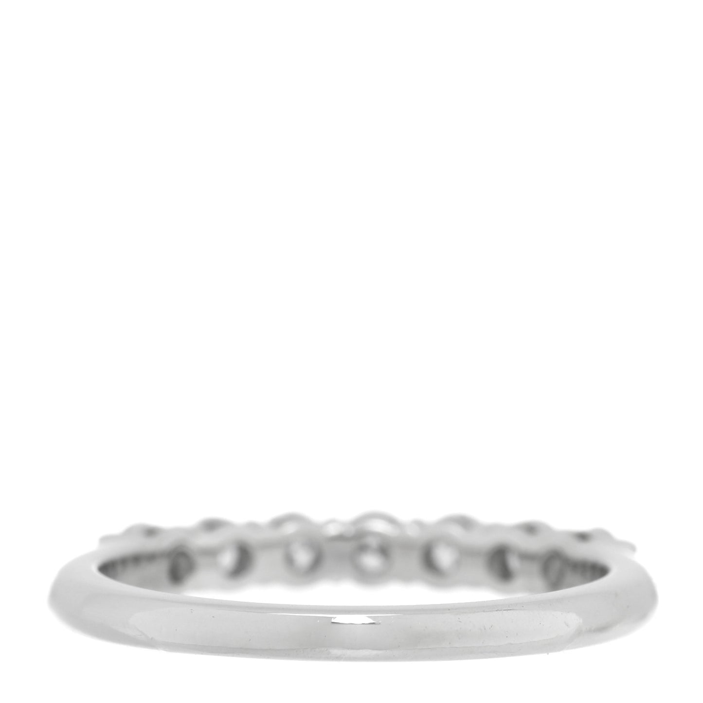 Platinum Diamond 3mm Embrace Half Circle Band Ring 54 7