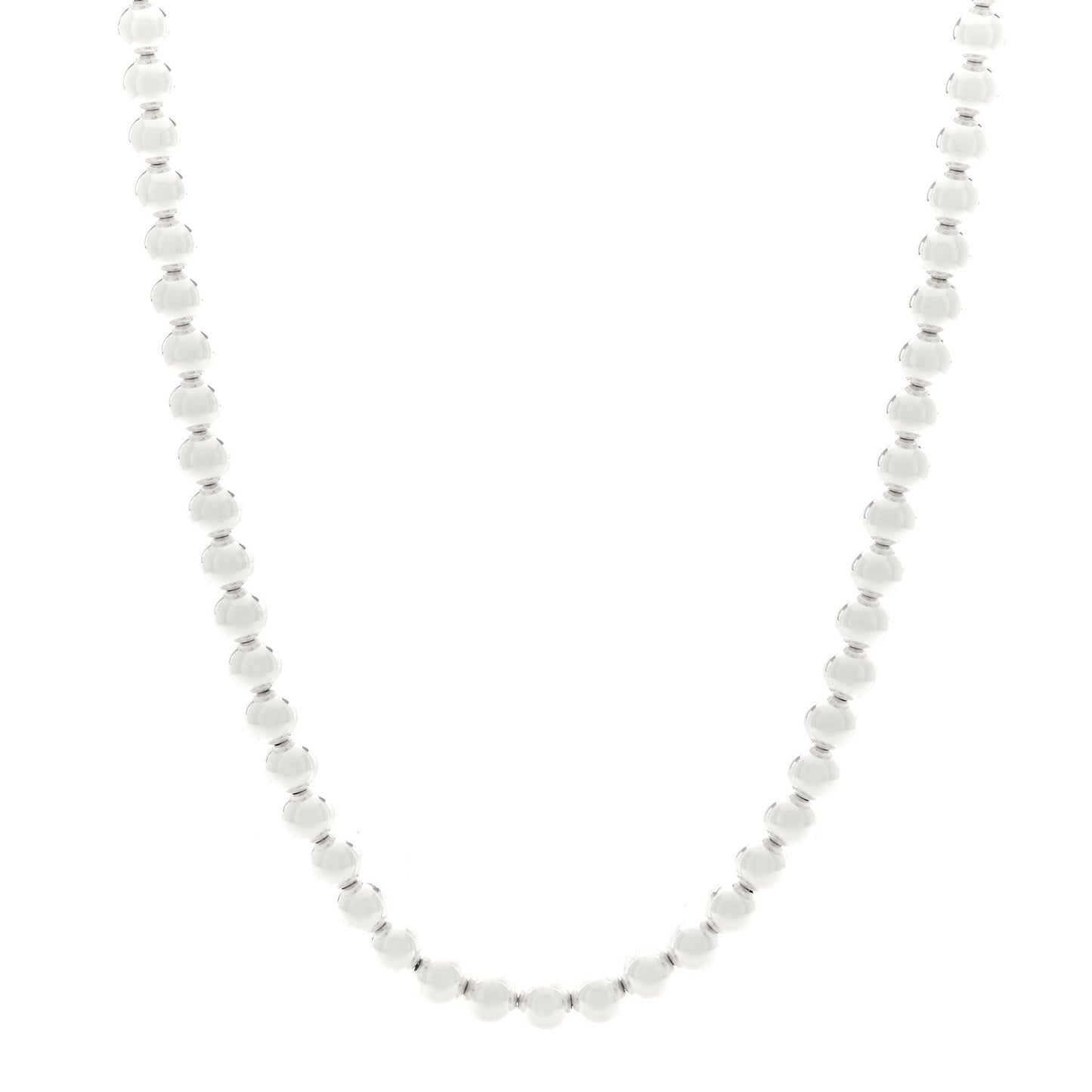 Sterling Silver 10mm Hardwear Ball Necklace 31"