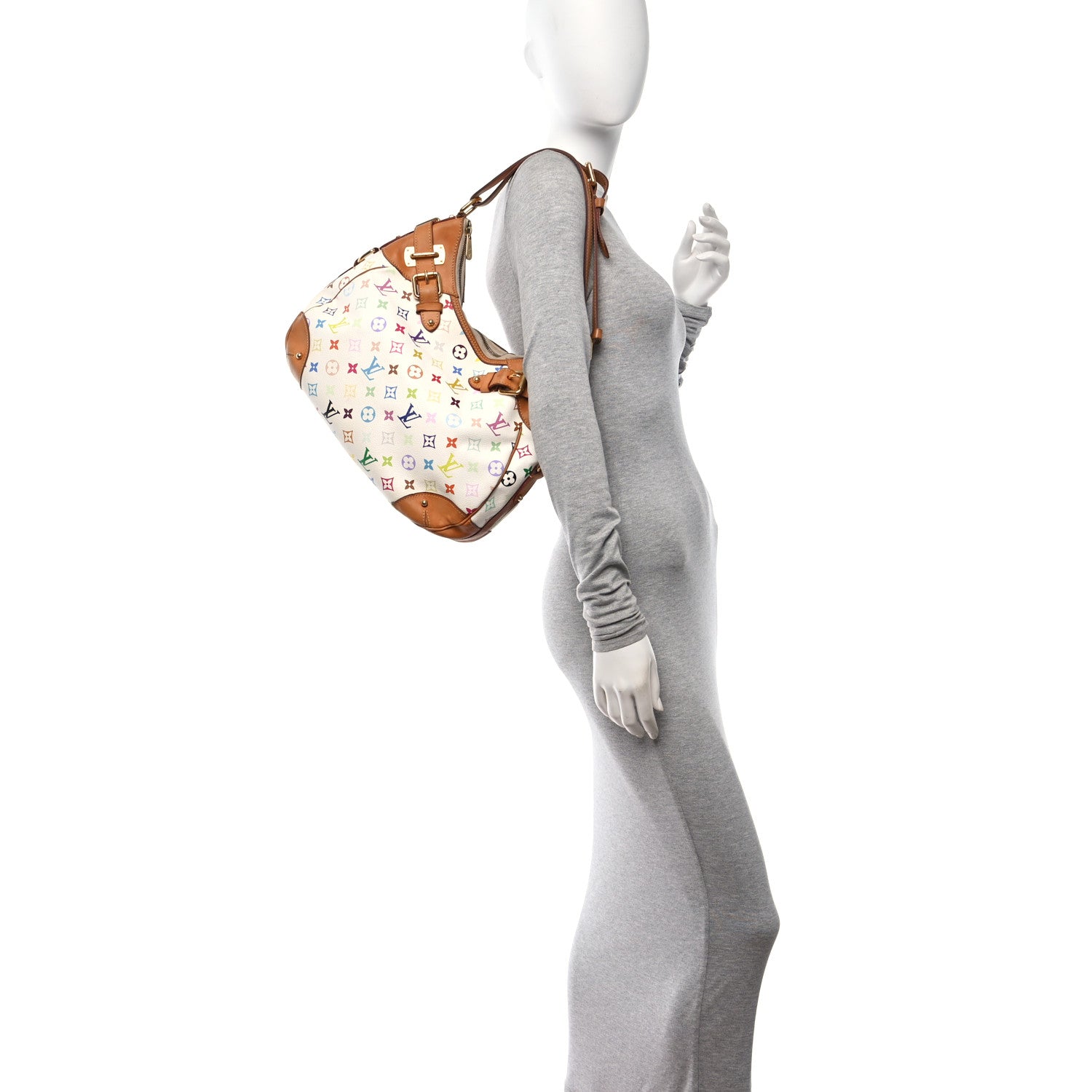 Louis Vuitton Monogram Multicolor Greta White 2 of 10