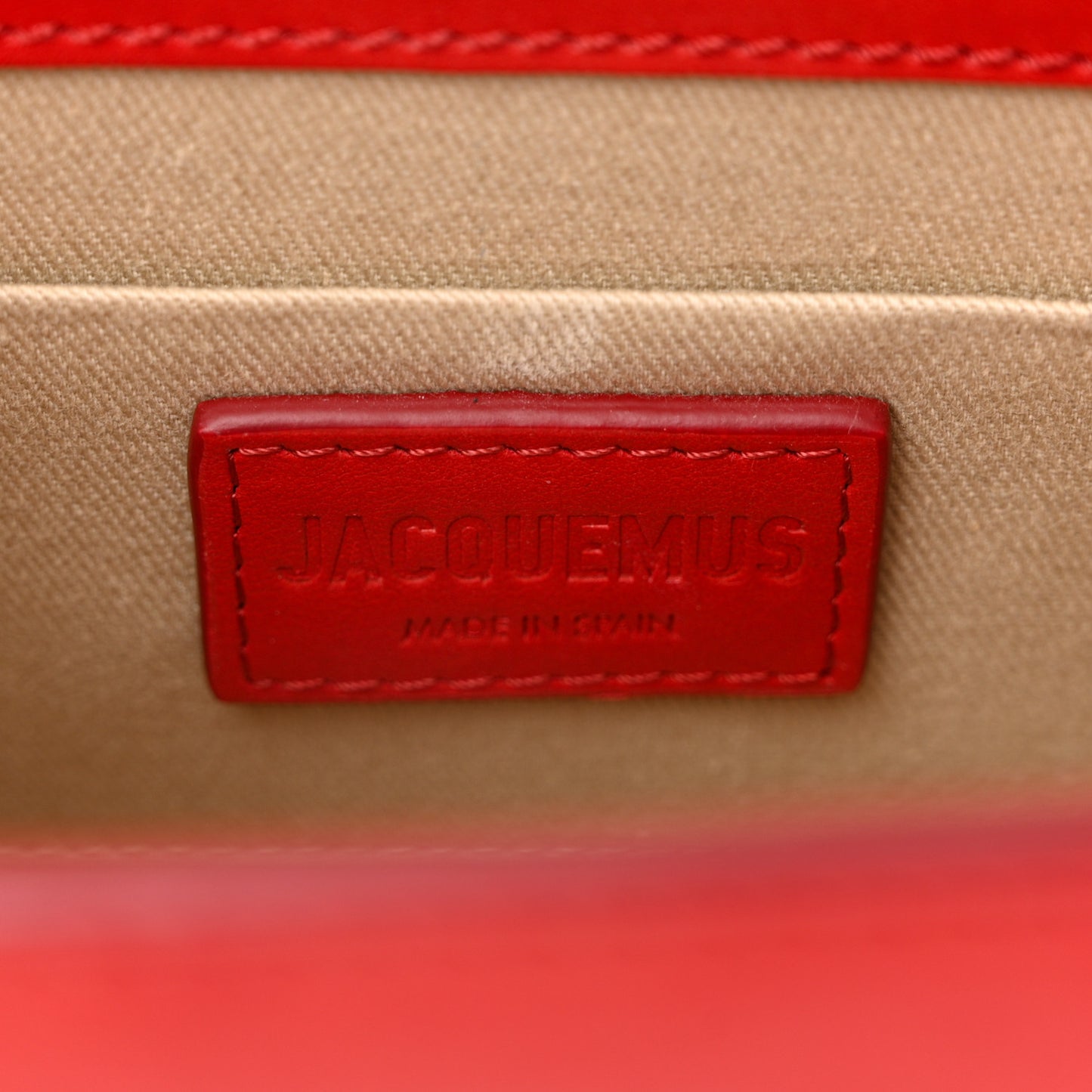 Smooth Calfskin Le Chiquito Noeud Red