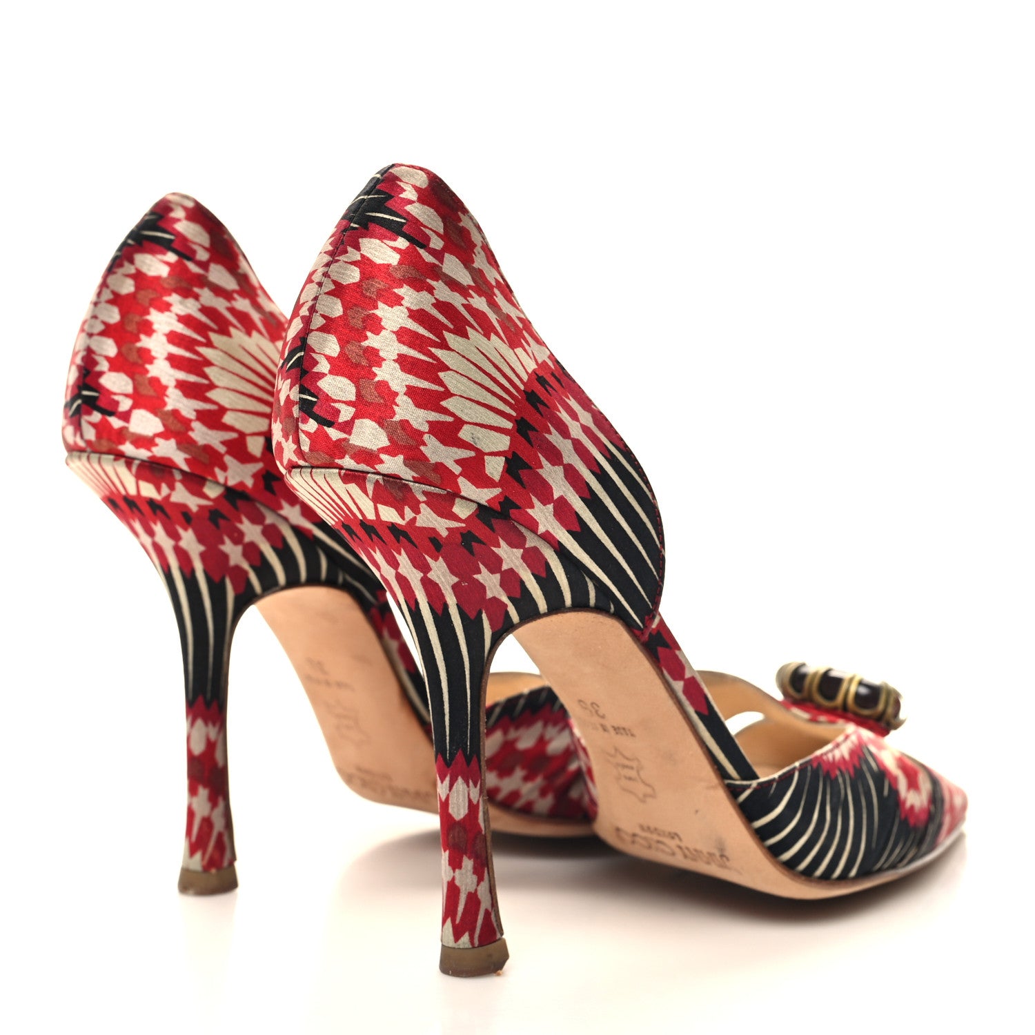 Jimmy Choo Satin Ruby Cutout d'Orsay Pump 36 Mulitcolor 36 Red 4 of 7