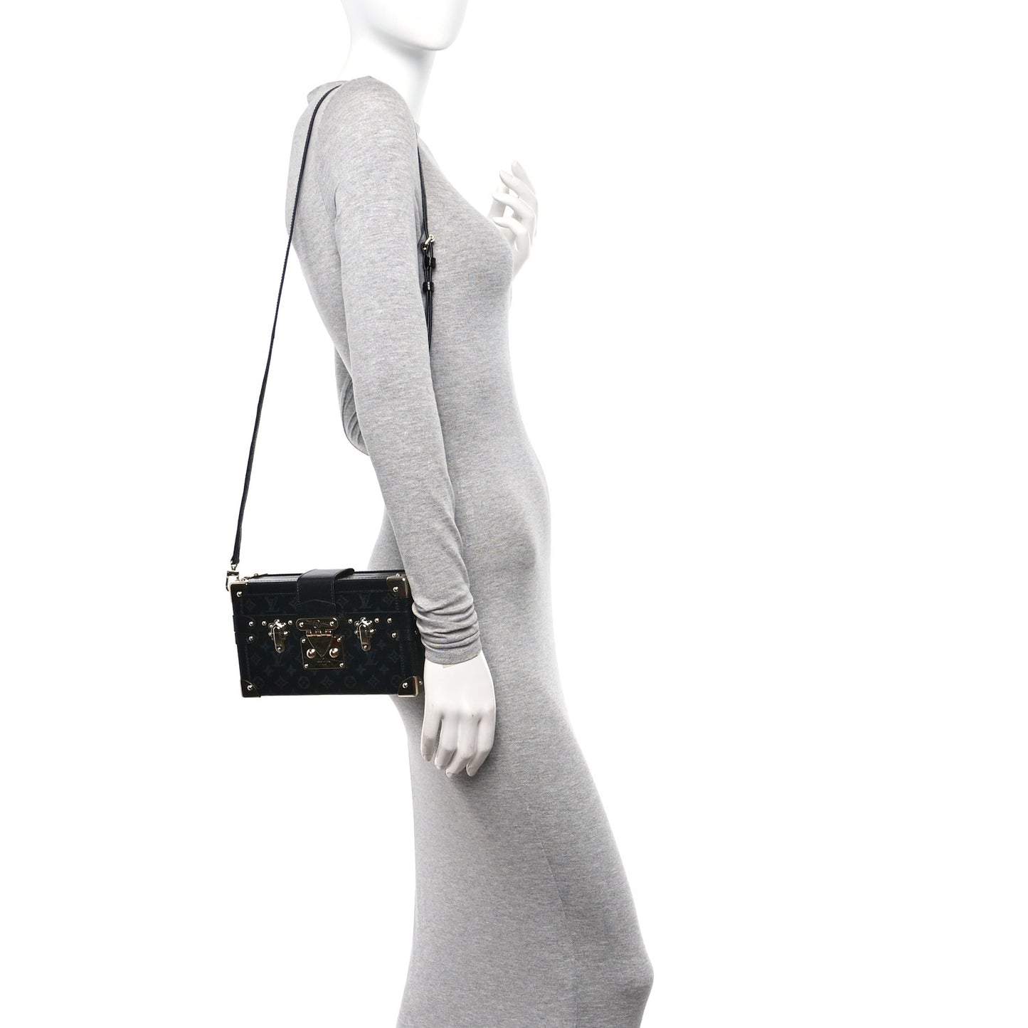 Lizard Petite Malle Black