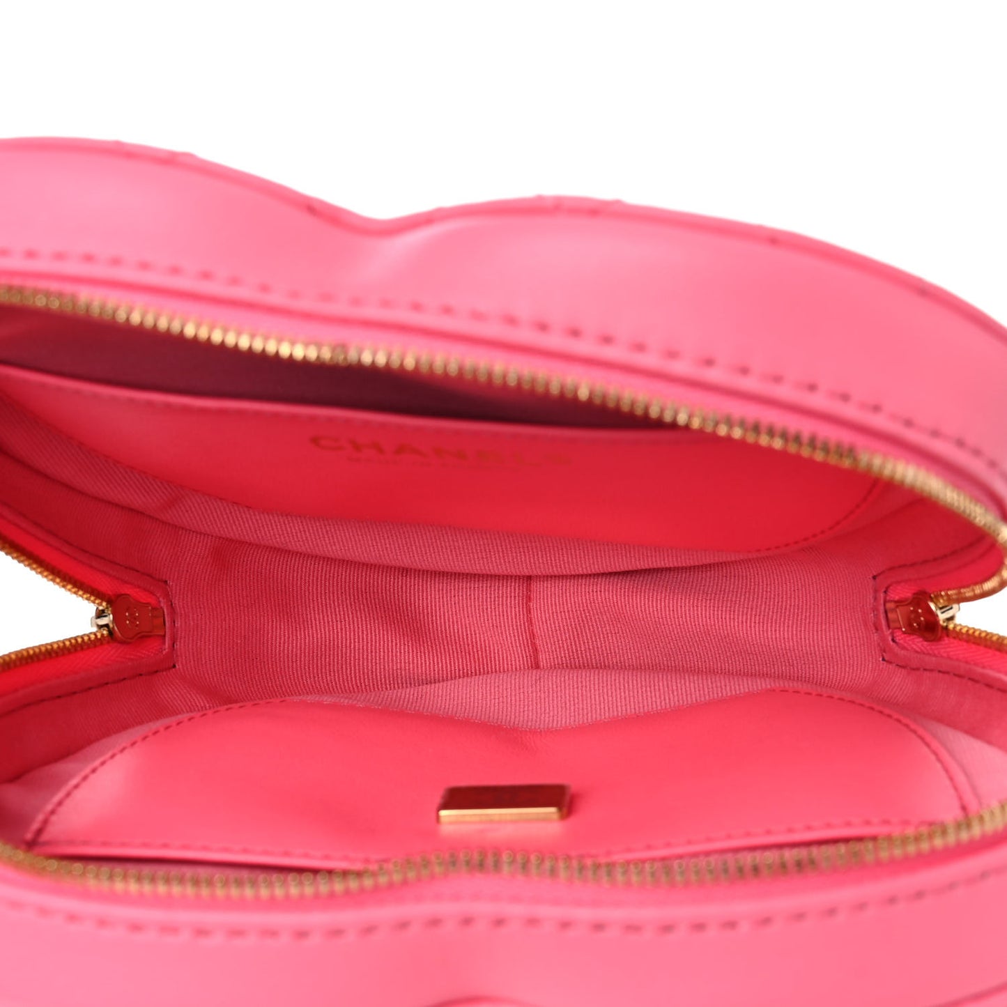 Lambskin Quilted CC In Love Heart Bag Pink