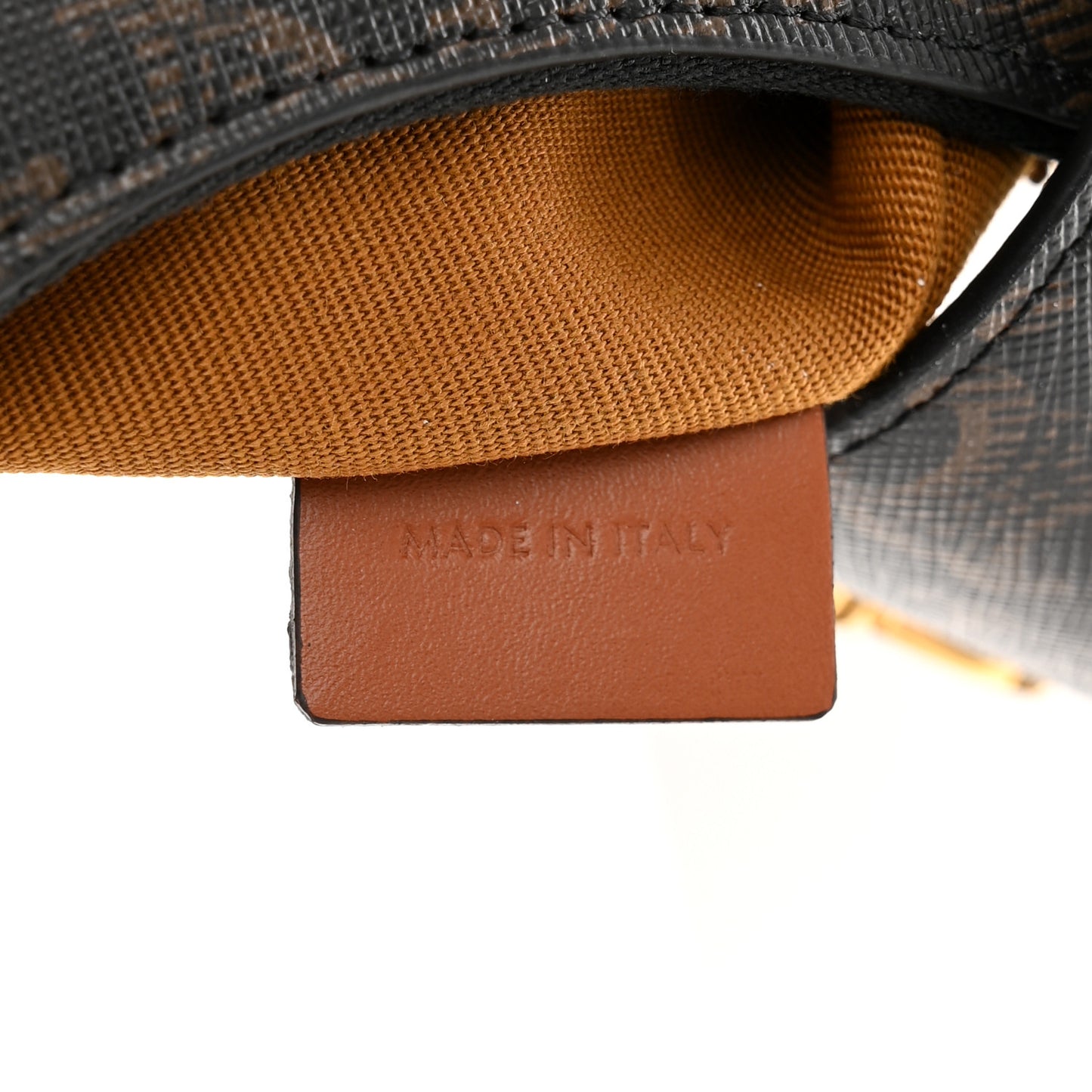 Triomphe Canvas Calfskin Medium Strap Ava Triomphe Shoulder Bag Tan