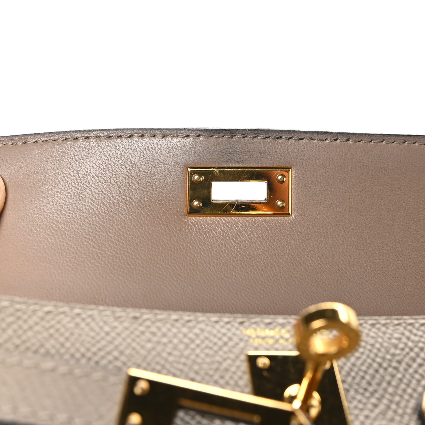 Epsom Mini Kelly Sellier 20 Gris Asphalte