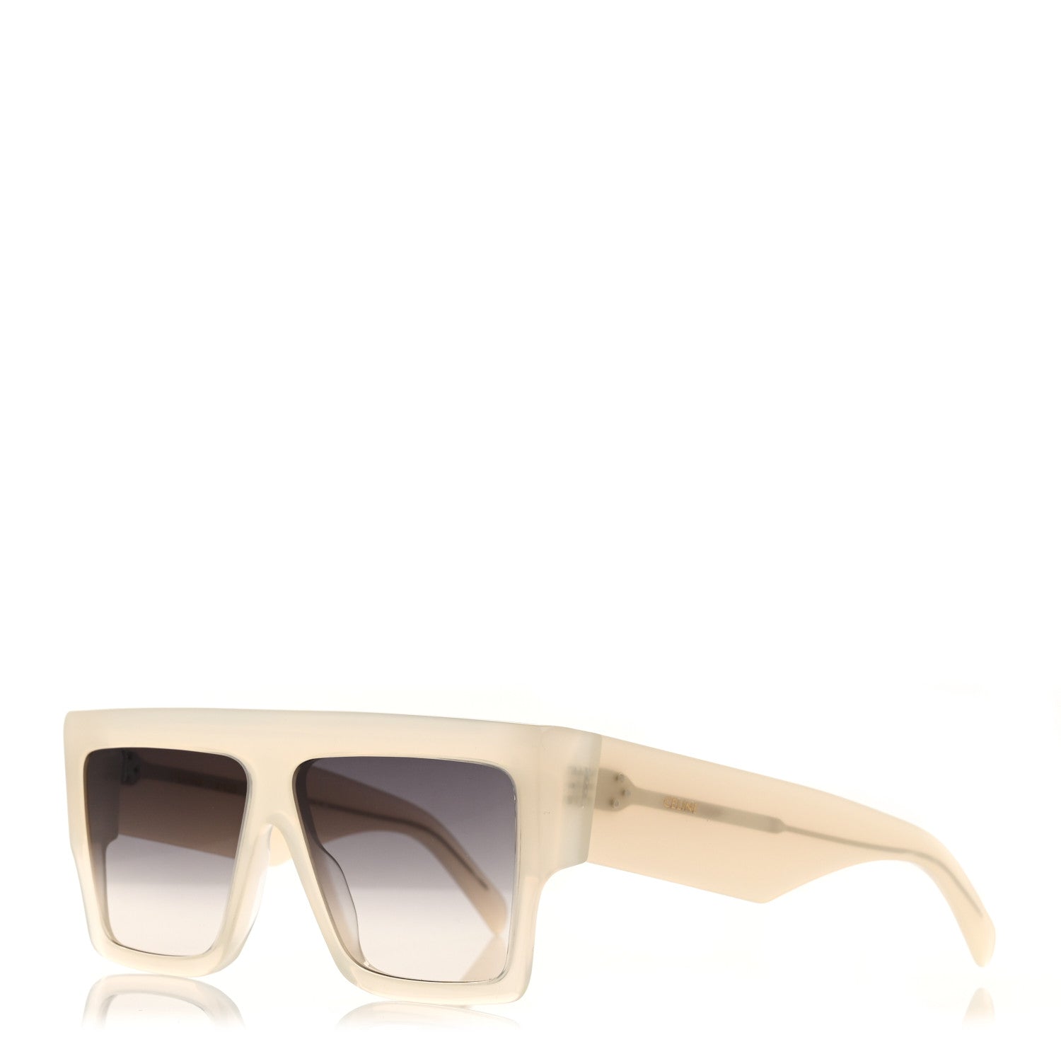 Authentic Céline rectangle sunglasses CELINE EYEWEAR Triomphe rectangular-frame tortoiseshell  main image 2