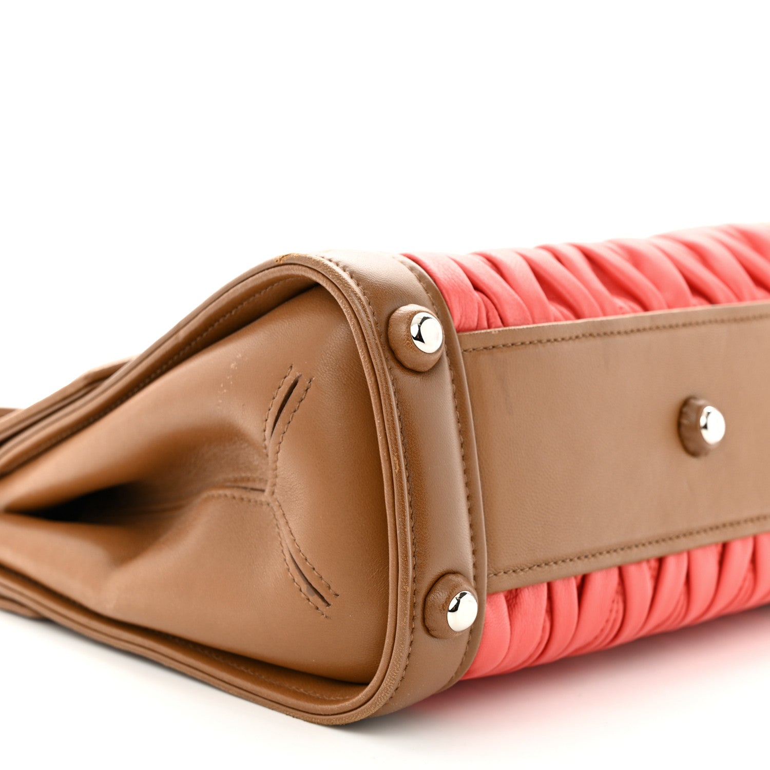 Miu Miu Nappa Matelasse Top Handle Tote 9 of 17