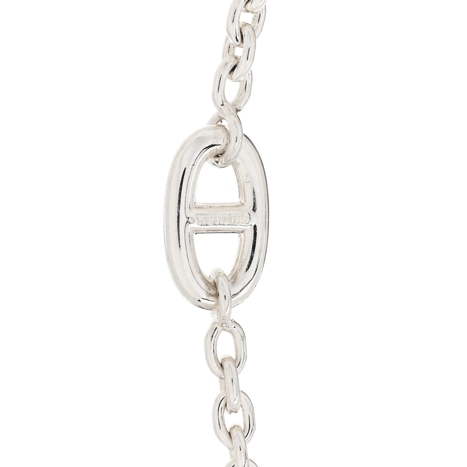 Hermes Sterling Silver Farandole Necklace 160 3 of 4