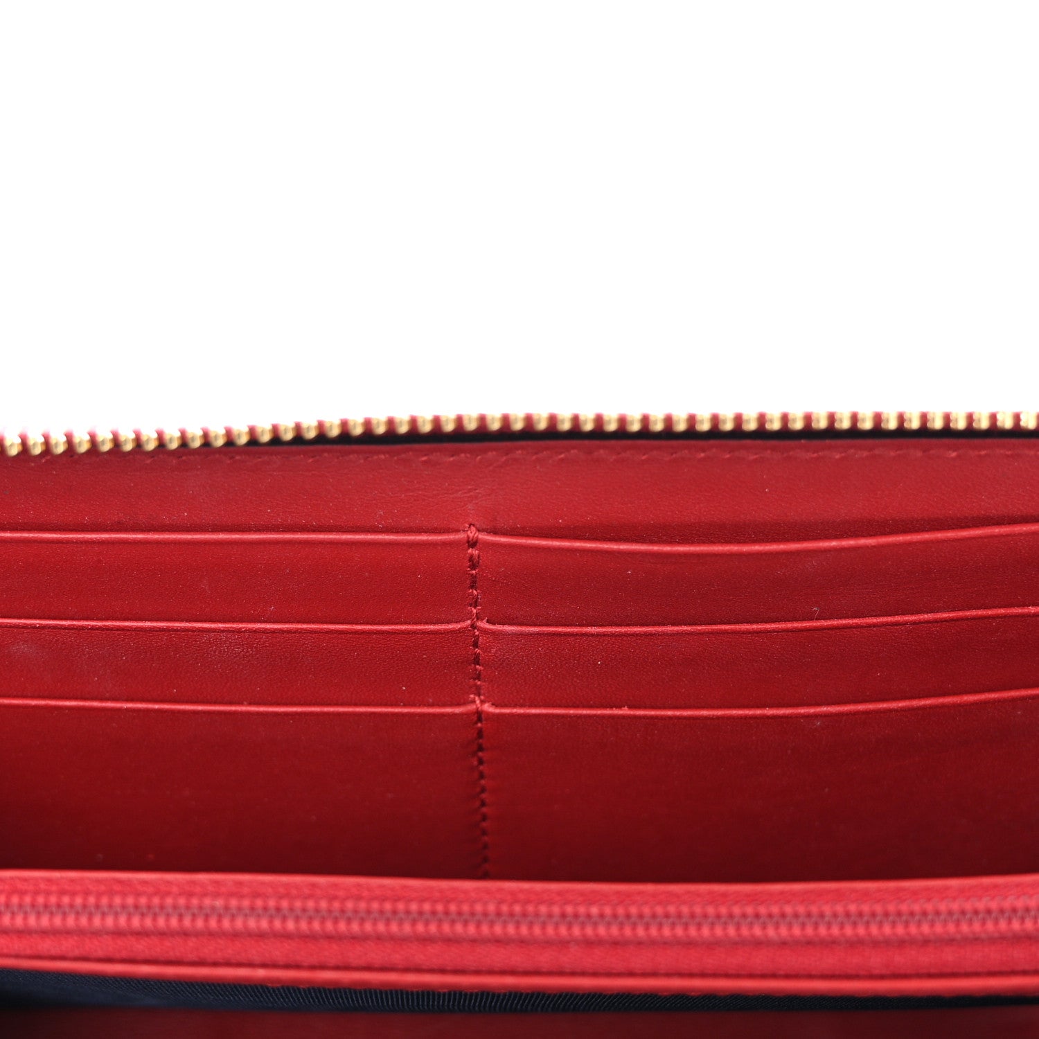 Gucci GG Supreme Monogram Blooms Zip Around Wallet Blue Red 9 of 14