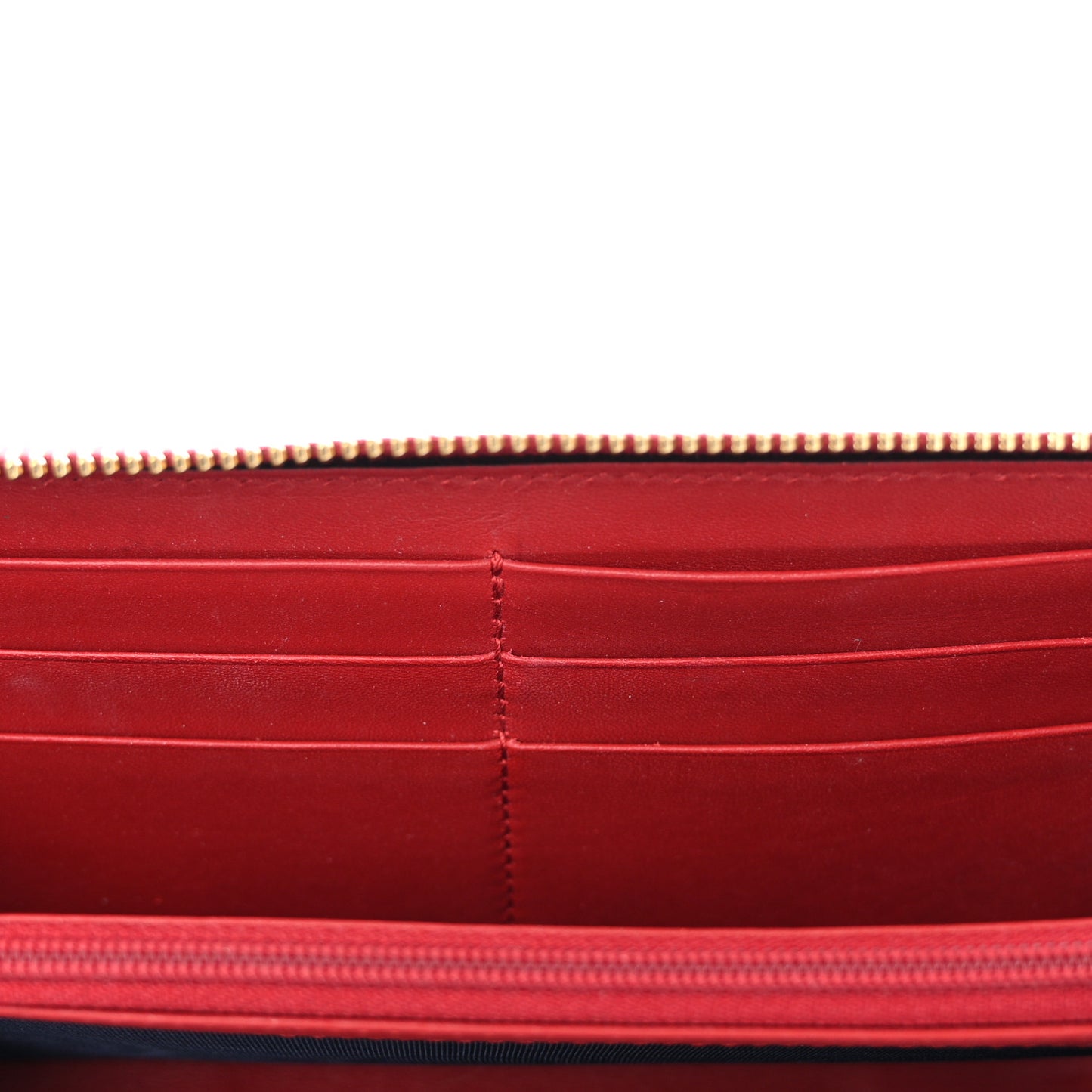 GG Supreme Monogram Blooms Zip Around Wallet Blue Red