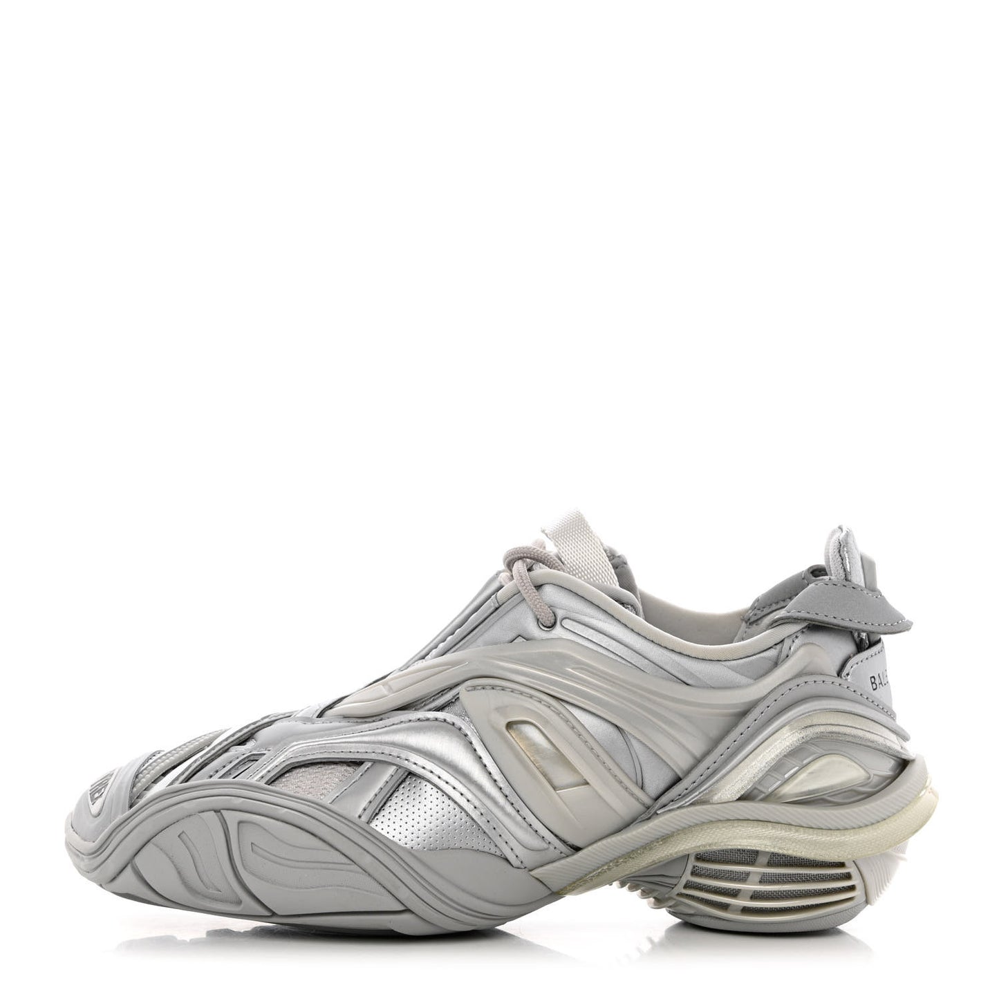 Metallic Rubber Mesh Womens Tyrex Sneakers 36 Monocolor Silver