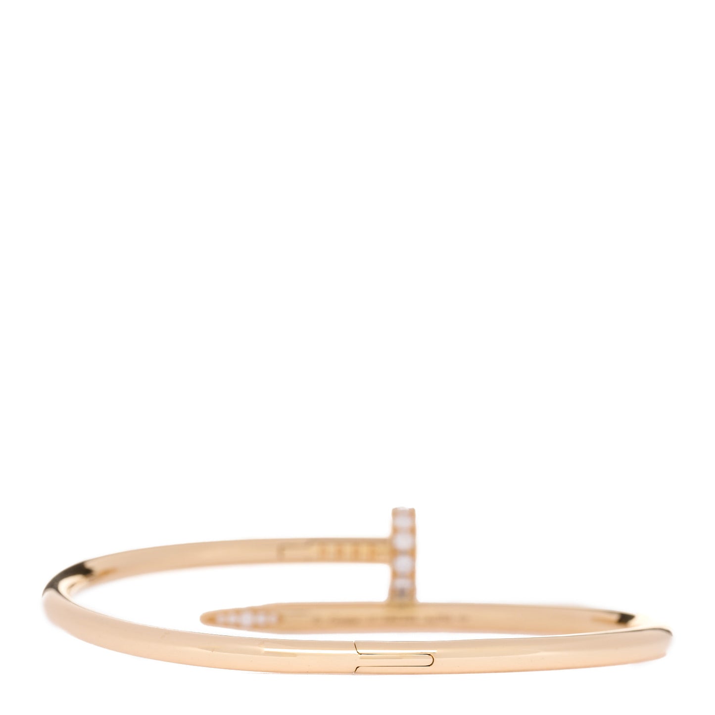 18K Yellow Gold Diamond Juste Un Clou Bracelet 17