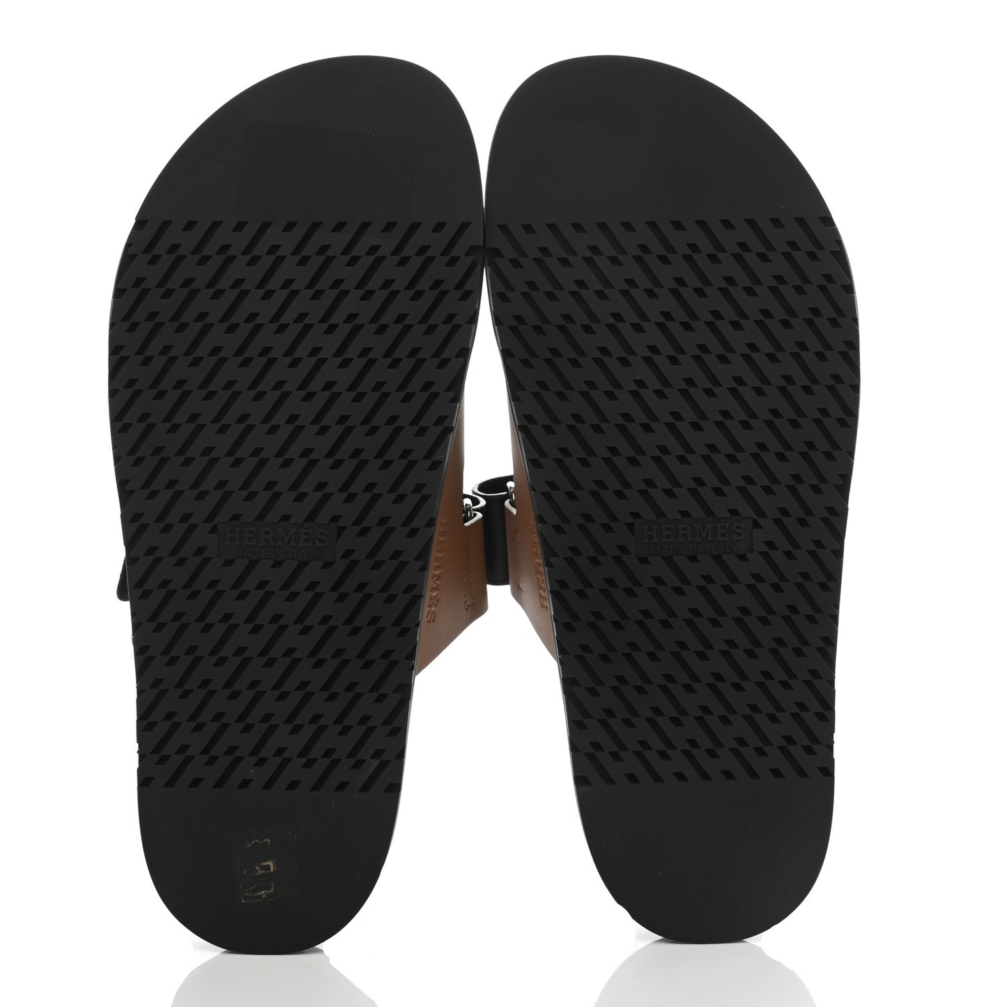 Calfskin Mens Chypre Sandals 42 Naturel Safari Black