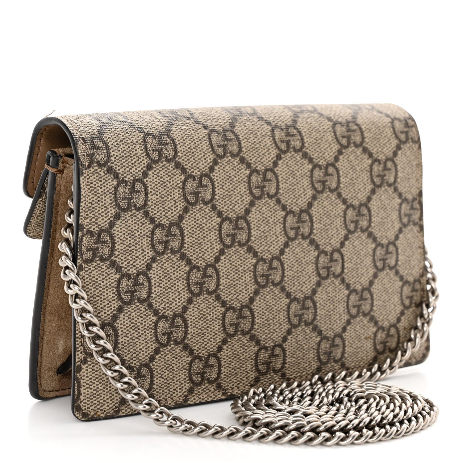 Gucci GG Supreme Monogram Super Mini Dionysus Shoulder Bag Taupe 3 of 11