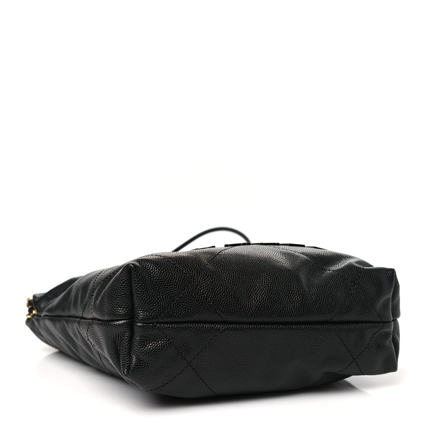 Shiny Caviar Quilted Monochrome Mini Chanel 22 Black