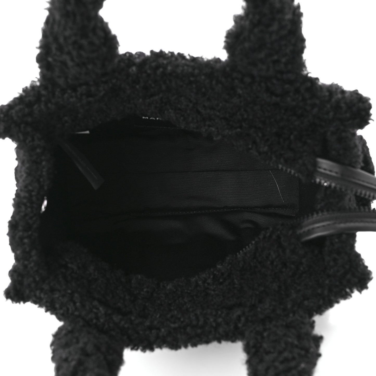 Polyester Cotton Mini The Teddy Traveler Tote Bag Black