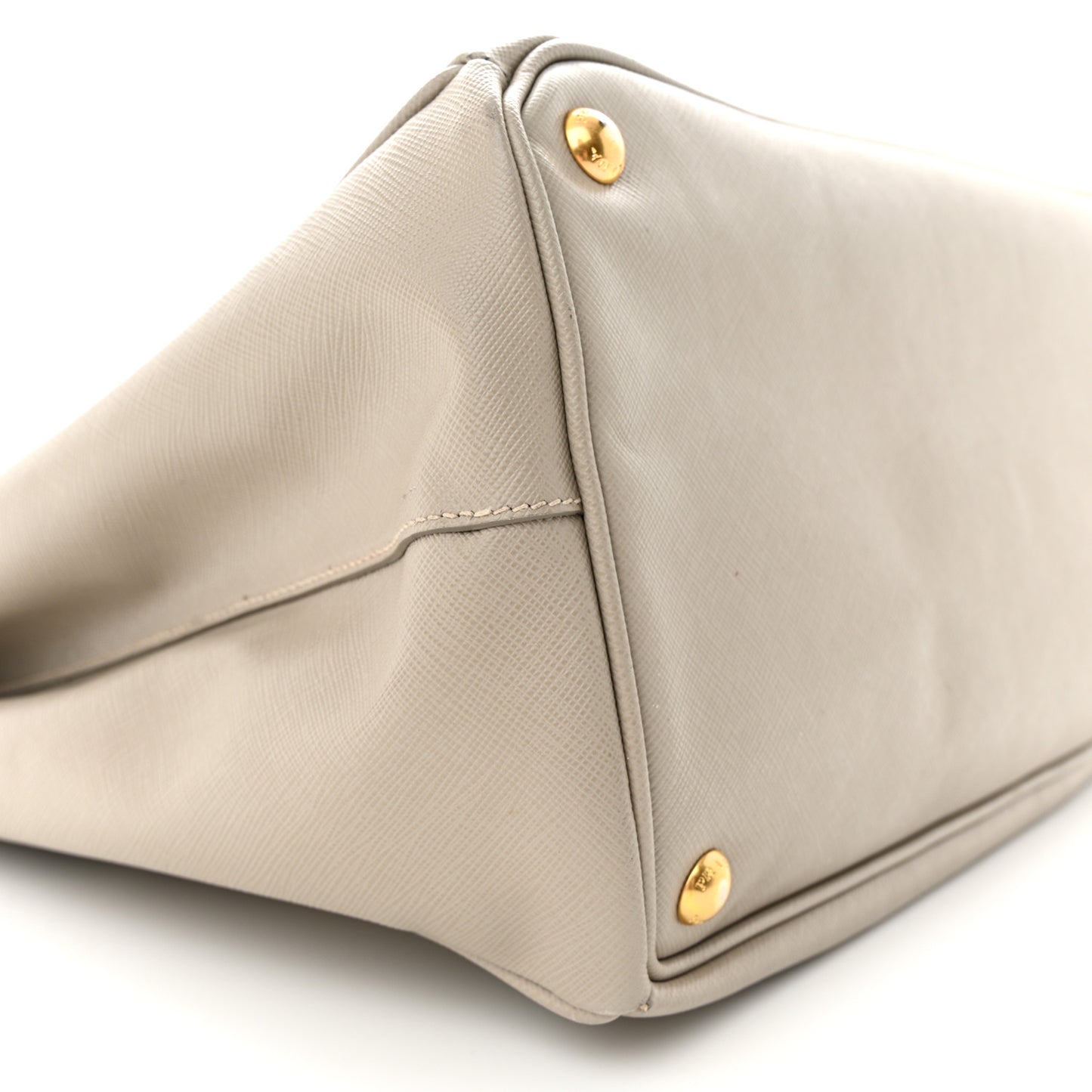 Saffiano Lux Extra Large Galleria Double Zip Tote Argilla