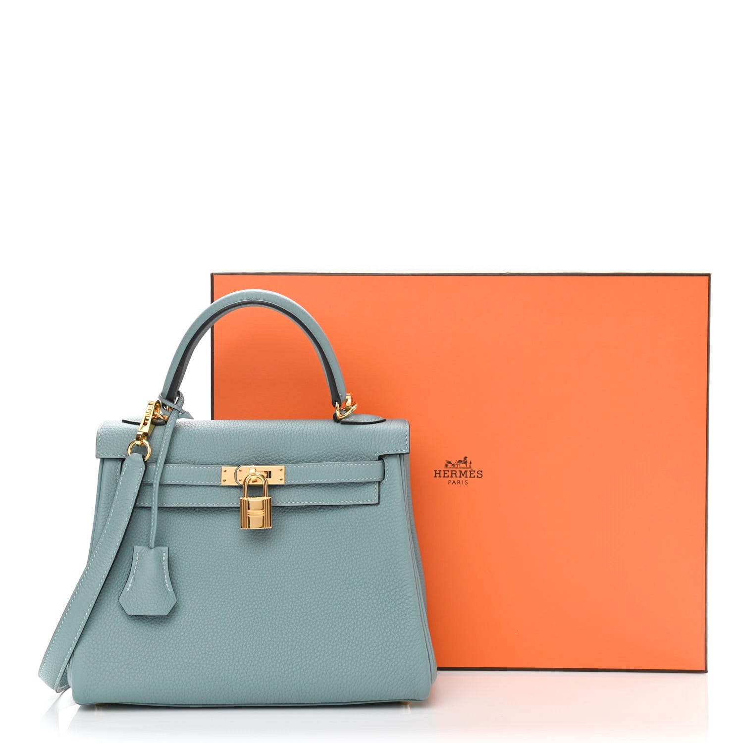 Hermes Togo Kelly Retourne 25 Ciel 13 of 13