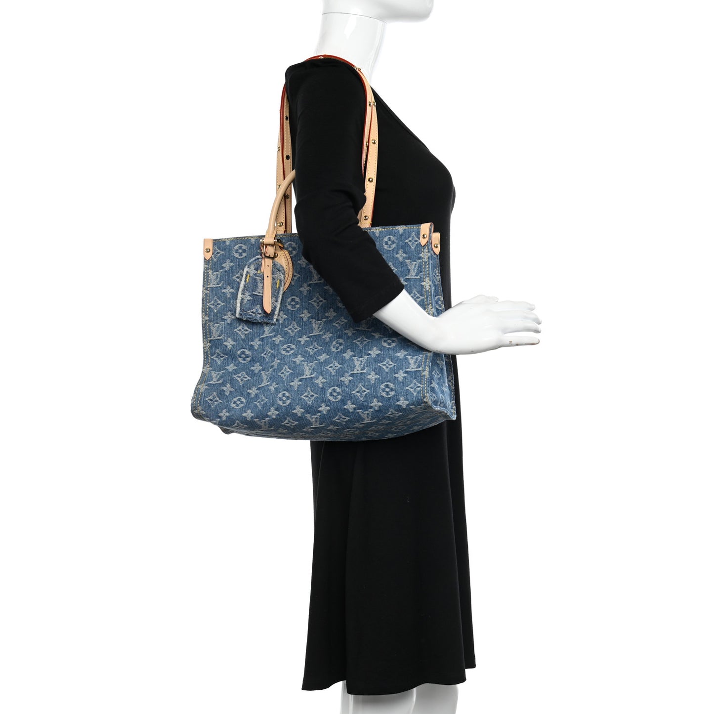 Monogram Denim Onthego MM Blue