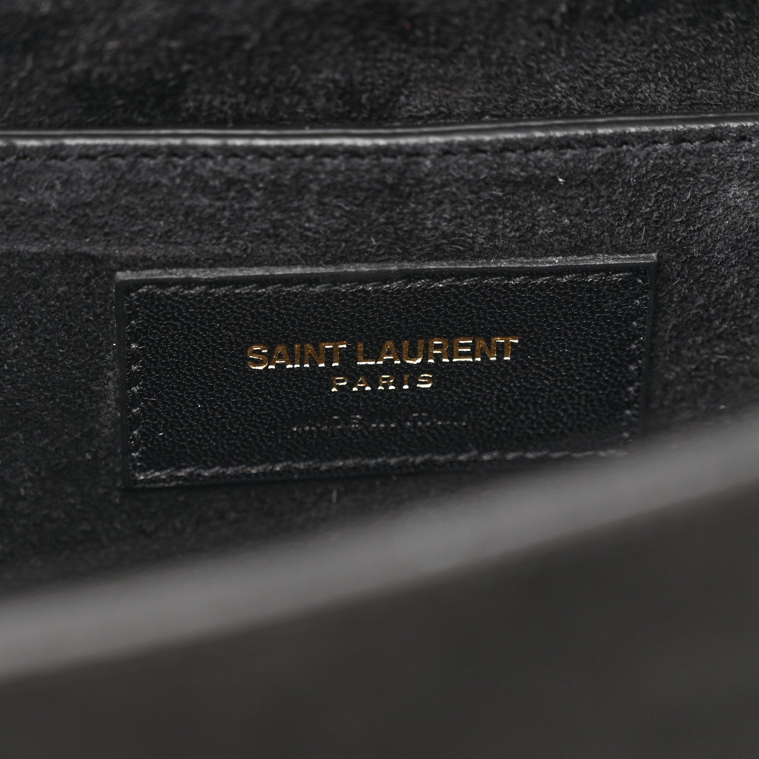 Saint Laurent Suede Fringe Small Monogram Satchel Black 6 of 11