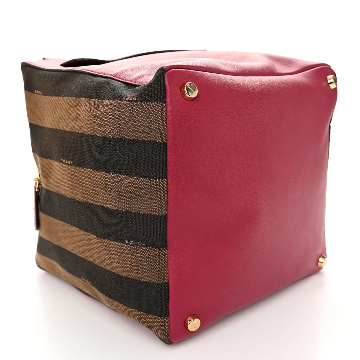 Pequin Vitello Magnetic Top Satchel Tobacco Amarena
