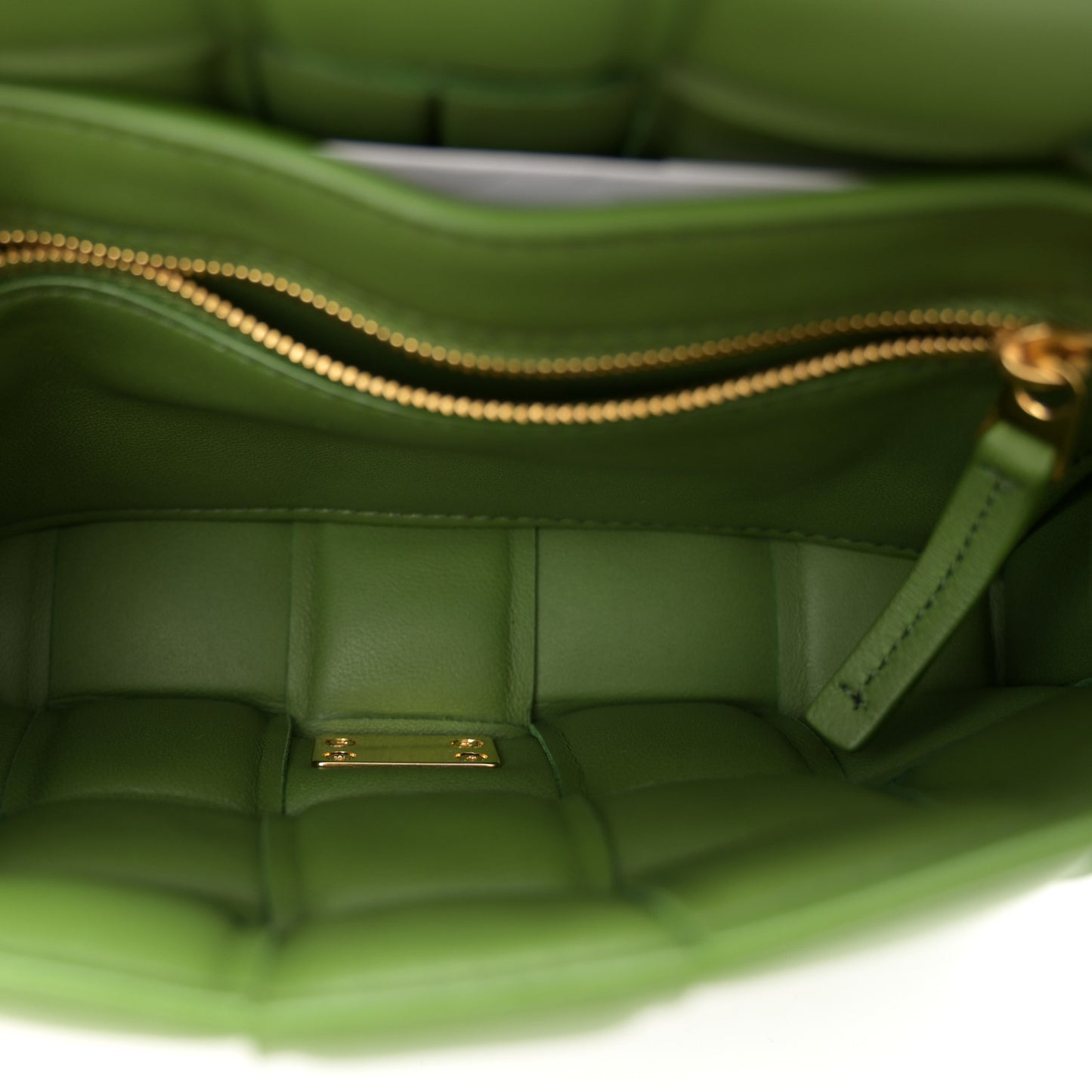 Nappa Maxi Intrecciato Padded Small Cassette Crossbody Bag Avocado
