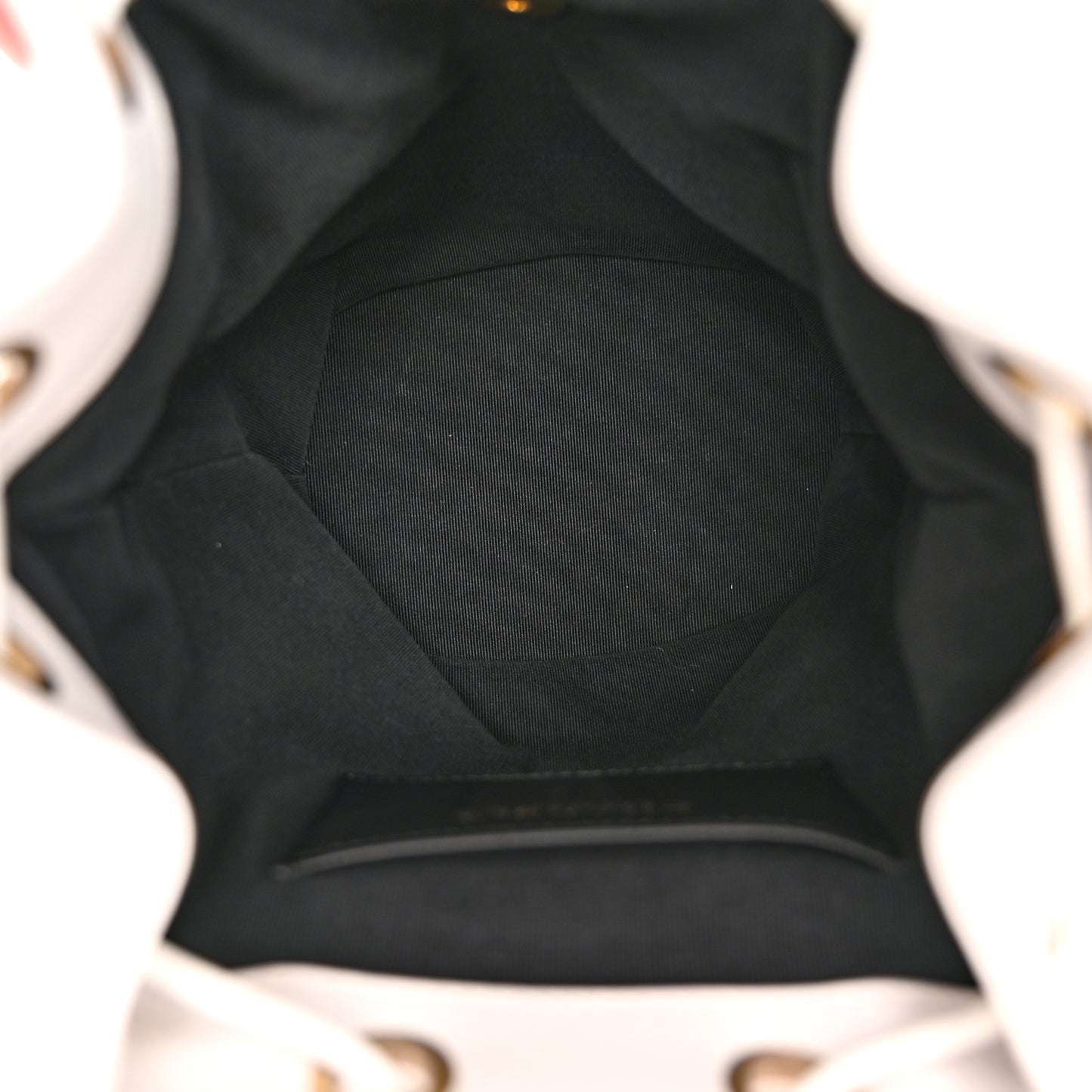 Lambskin Quilted Backpack White