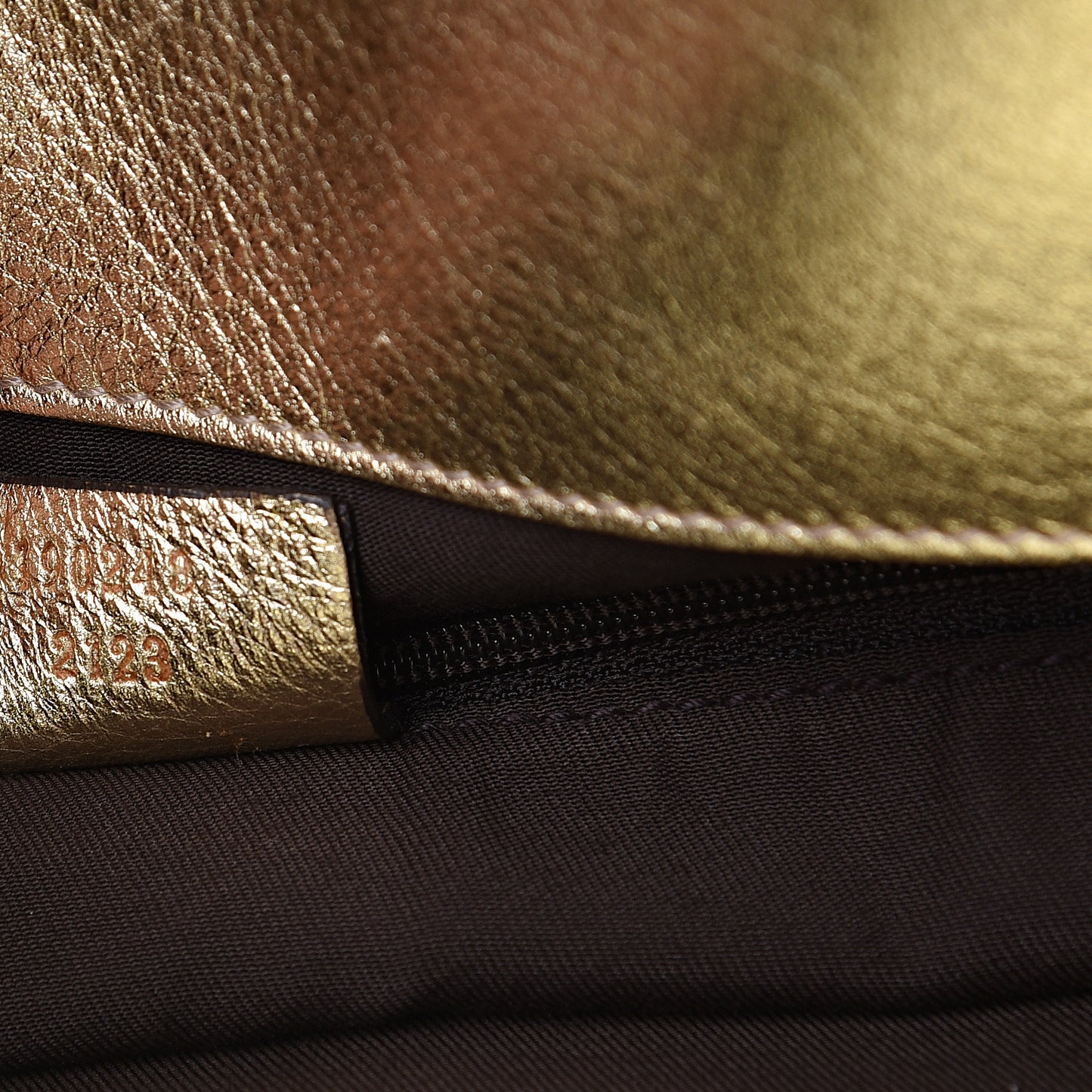 Monogram D Gold Tote Metallic Gold