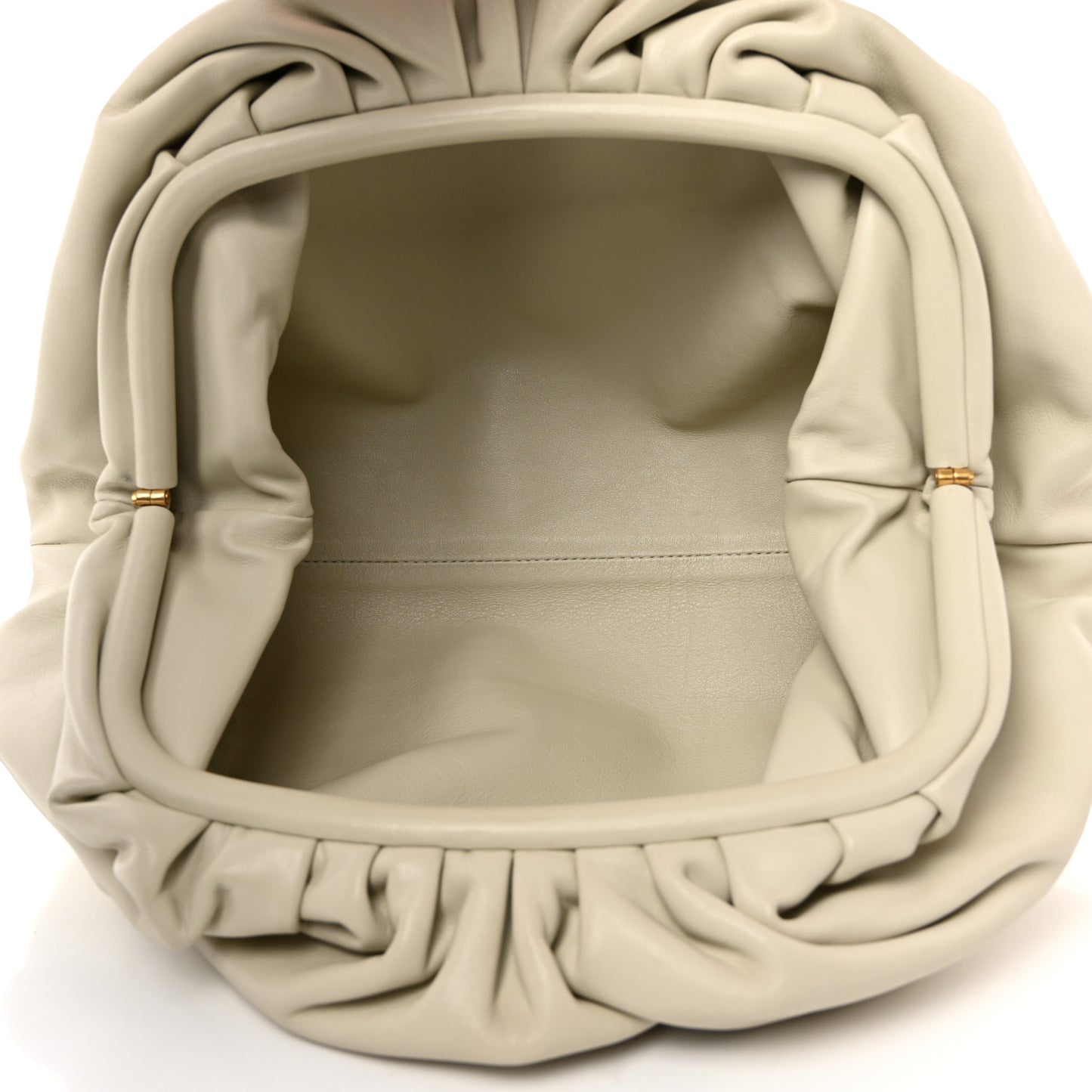 Smooth Butter Calf The Pouch Oversized Clutch Plaster