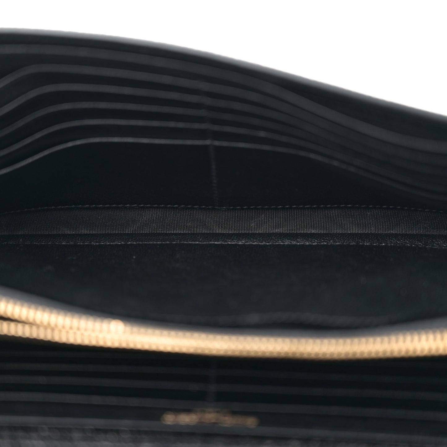 Glitter Classic Monogram Galactica Chain Wallet Black