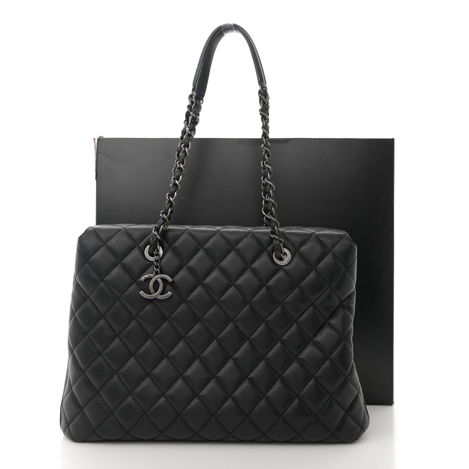 Chanel Caviar Quilted City Shopping Tote Black 13 of 13