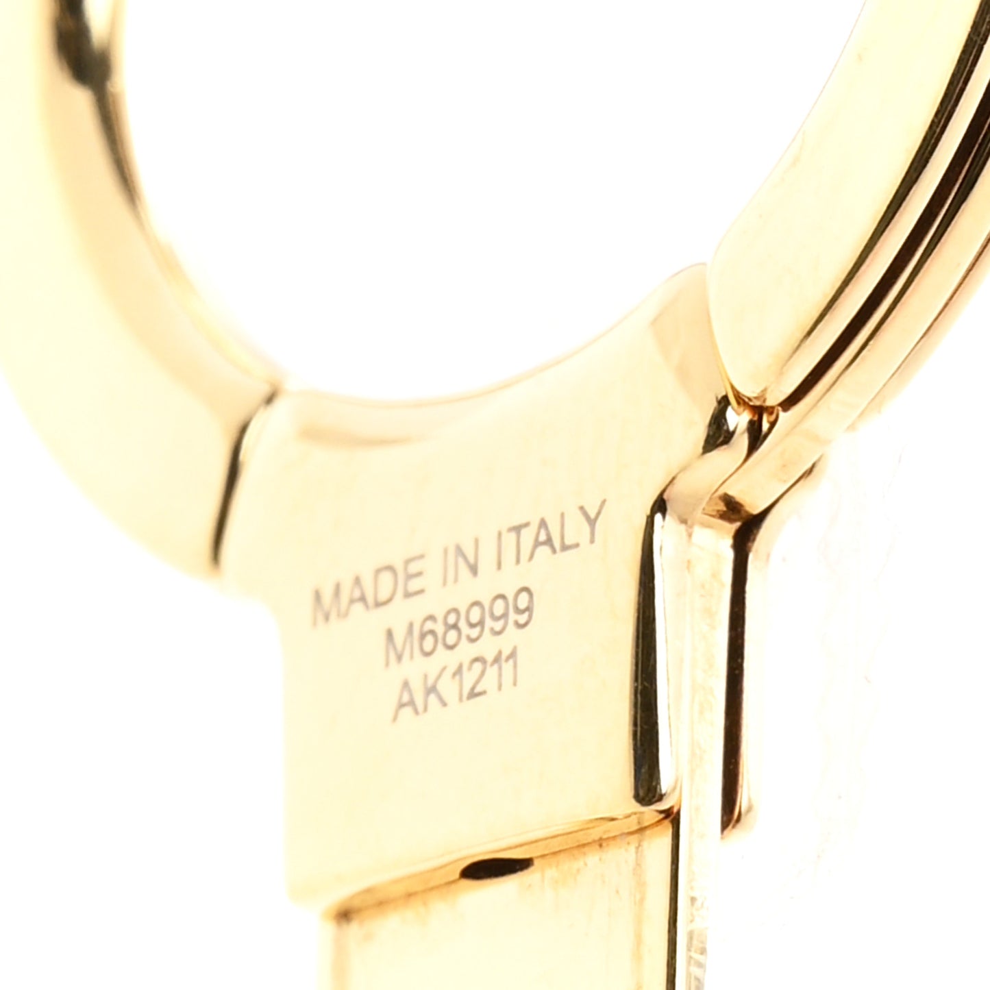 Monogram Spring Street Bag Charm Key Holder Gold